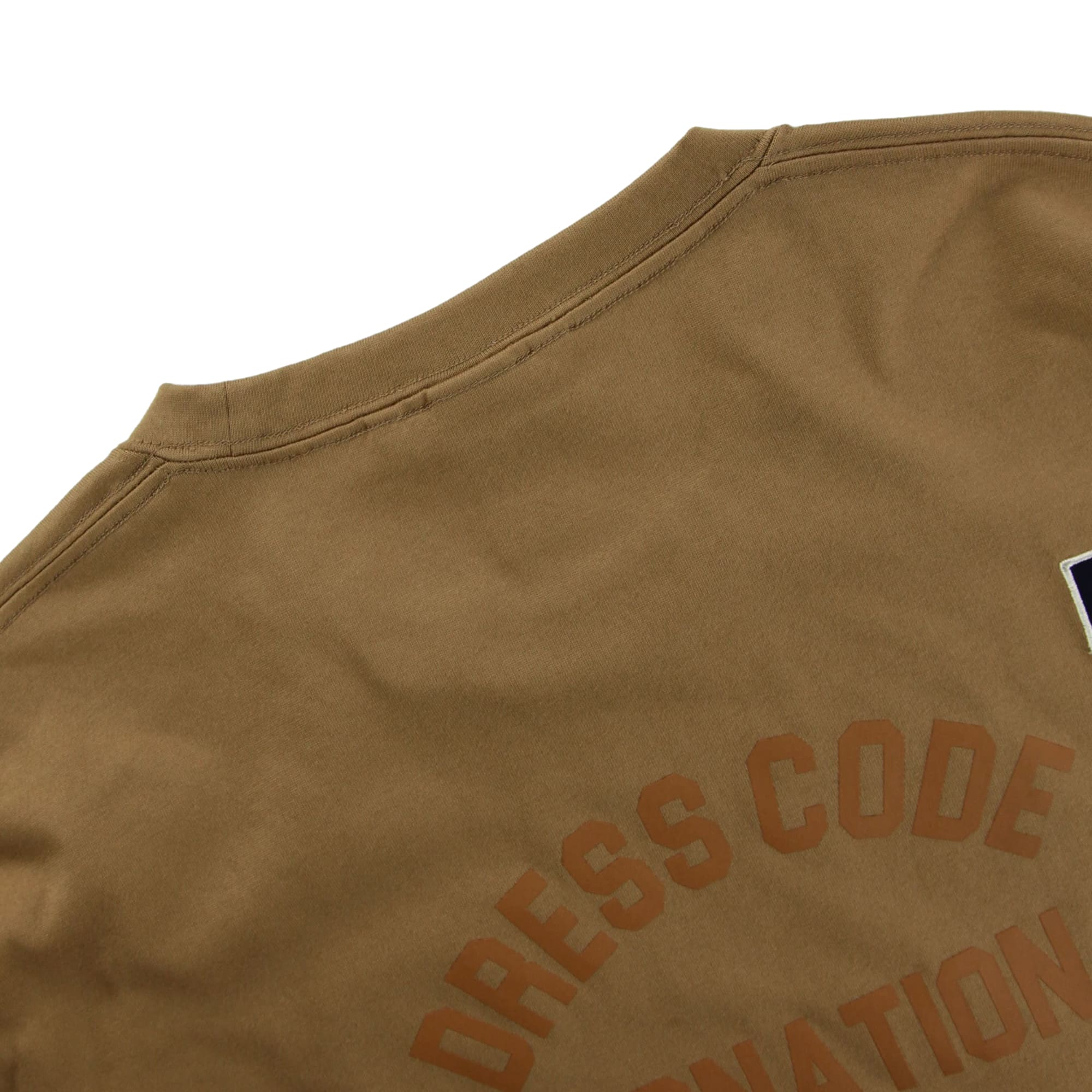 【24SS新作】MENS COOLMAX プレーティング天竺 スウェットプルオーバー タバコ 071442022 - ZOY OFFICIAL