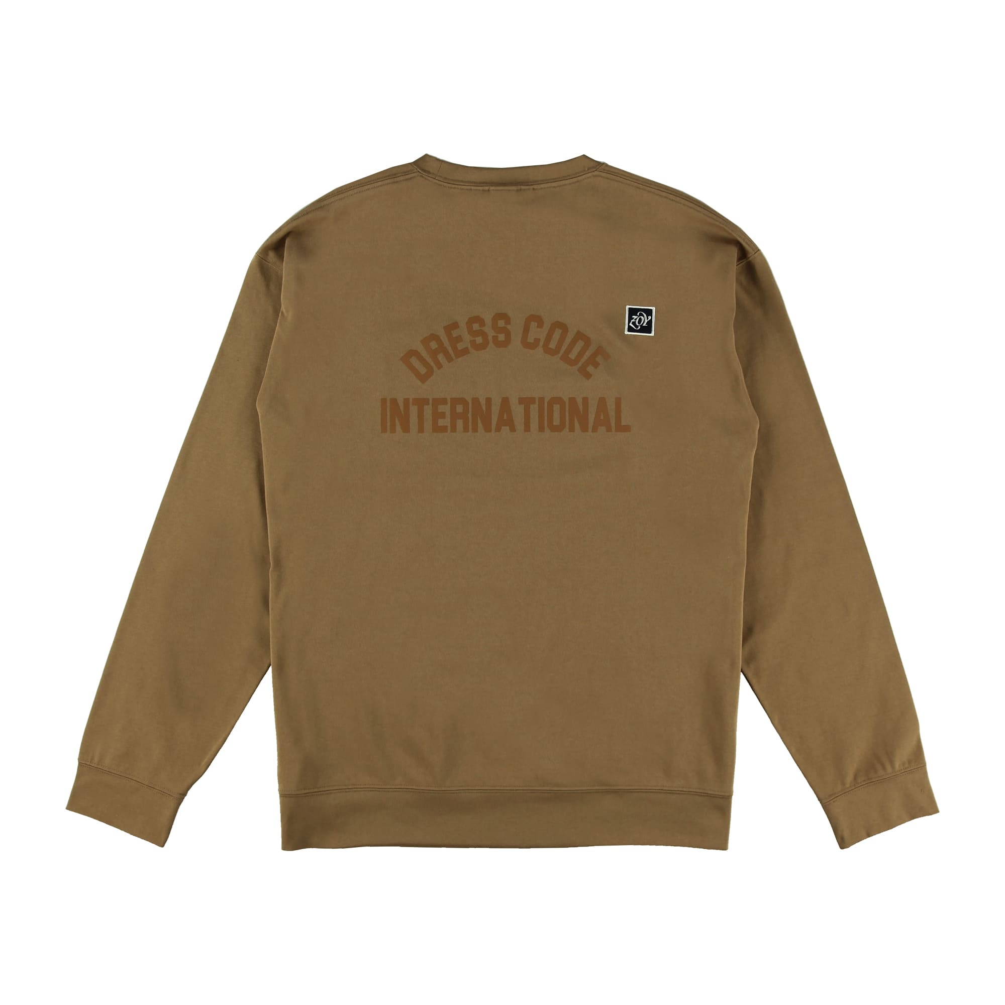 【24SS新作】MENS COOLMAX プレーティング天竺 スウェットプルオーバー タバコ 071442022 - ZOY OFFICIAL