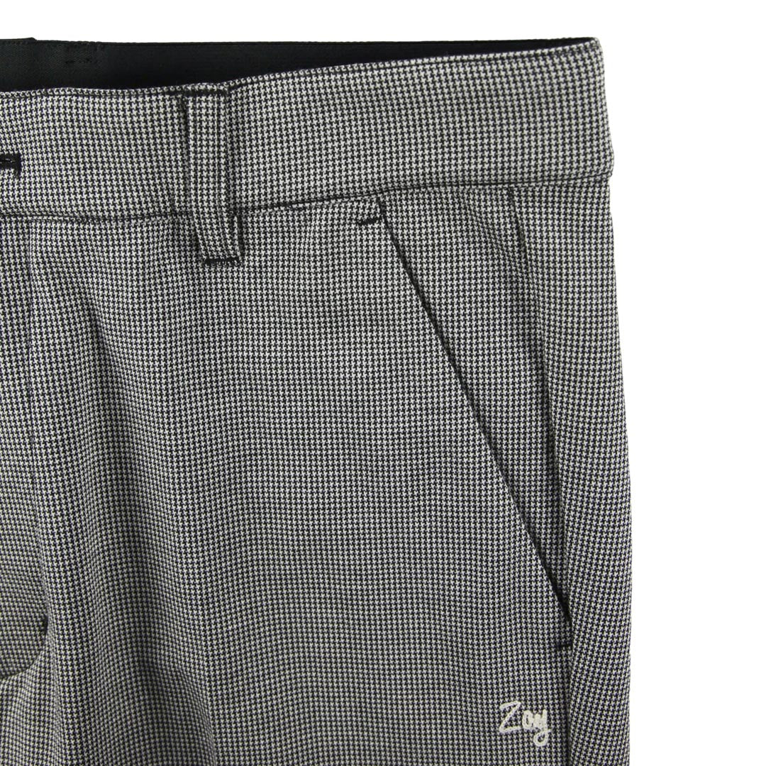【24SS新作】MENS RENU ハイゲージ千鳥 ロングパンツ ネイビー 071442401 - ZOY OFFICIAL