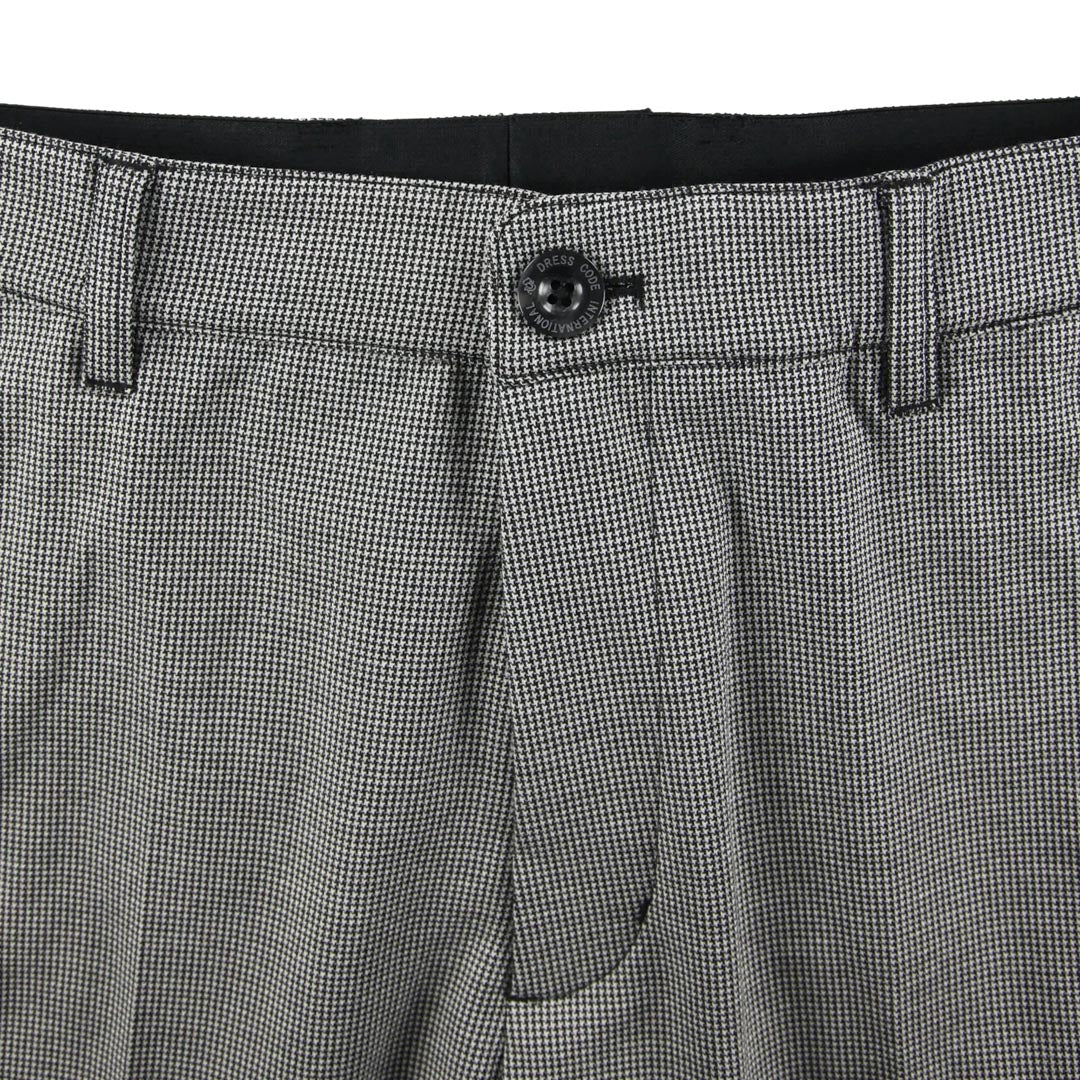 【24SS新作】MENS RENU ハイゲージ千鳥 ロングパンツ ネイビー 071442401 - ZOY OFFICIAL