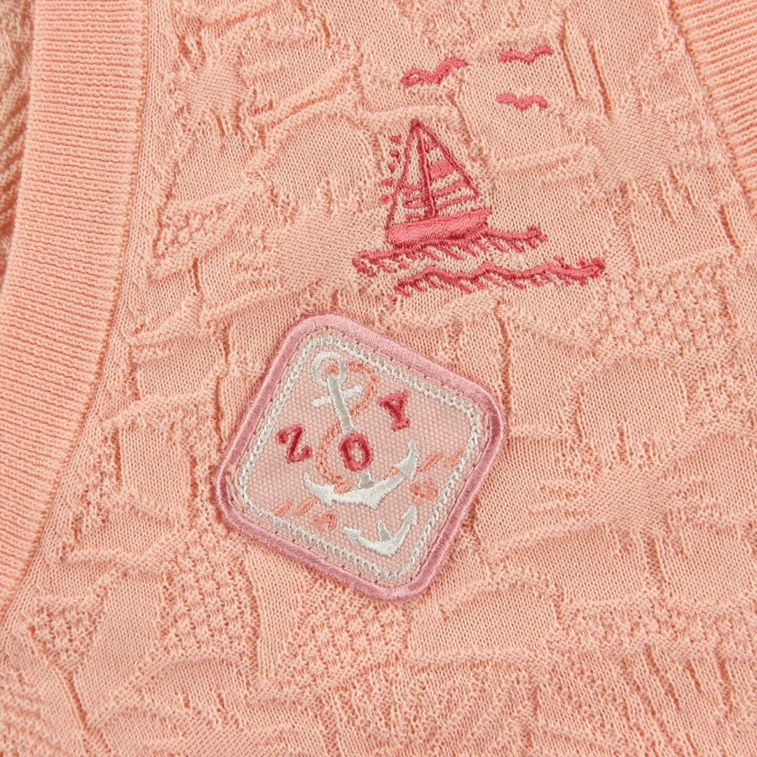 【24SS新作】WOMENS アロハリンクス ニットベスト アイスブルー 071642705 - ZOY OFFICIAL
