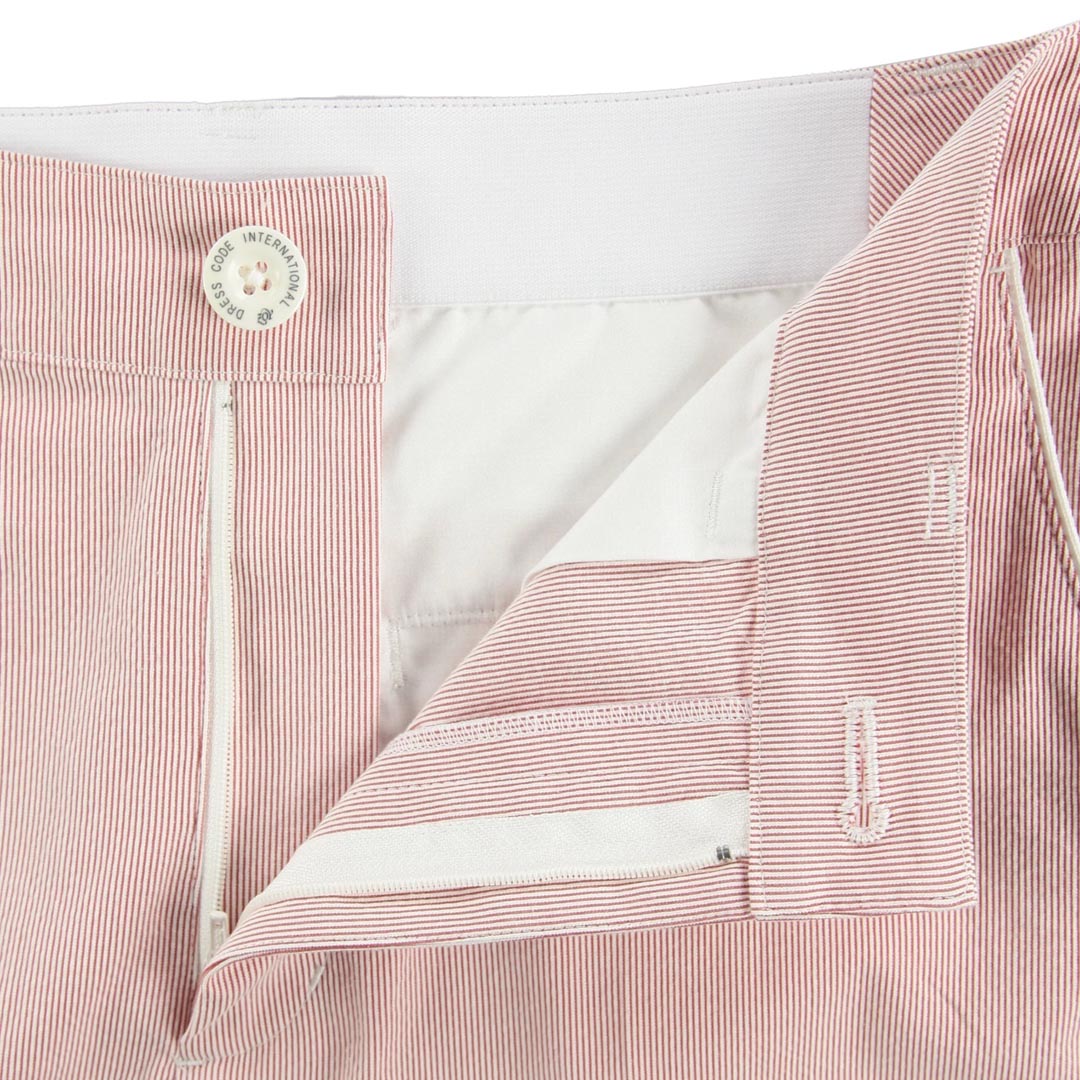 【24SS】WOMENS COOLMAX サッカーストライプ ロングパンツ レッド 071642405 - ZOY OFFICIAL