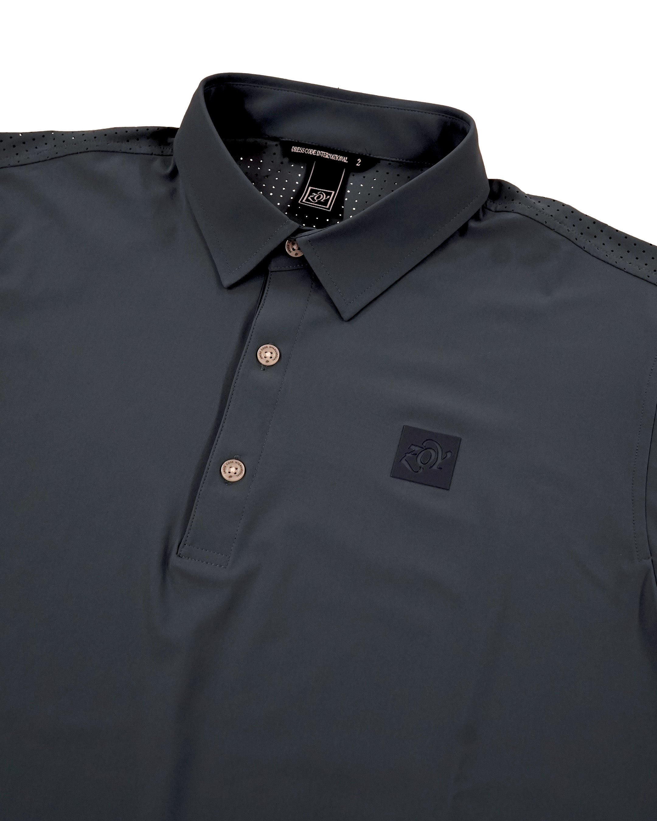 MEN SENSITIVE TINTO/UNITO Short Sleeve Polo Shirt Eggplant