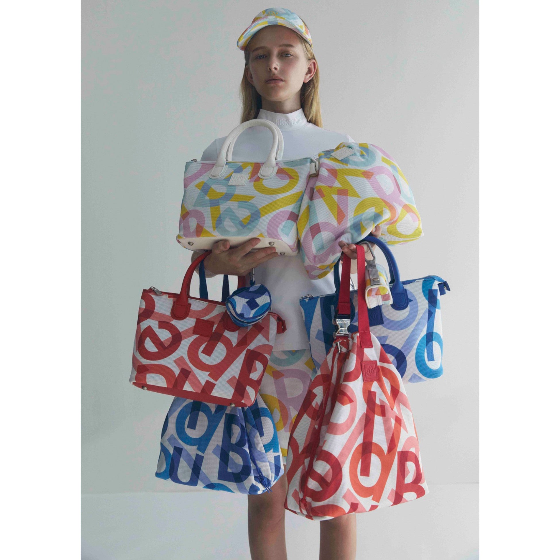 UNISEX スペクトラムプリント カートバッグ チェリー