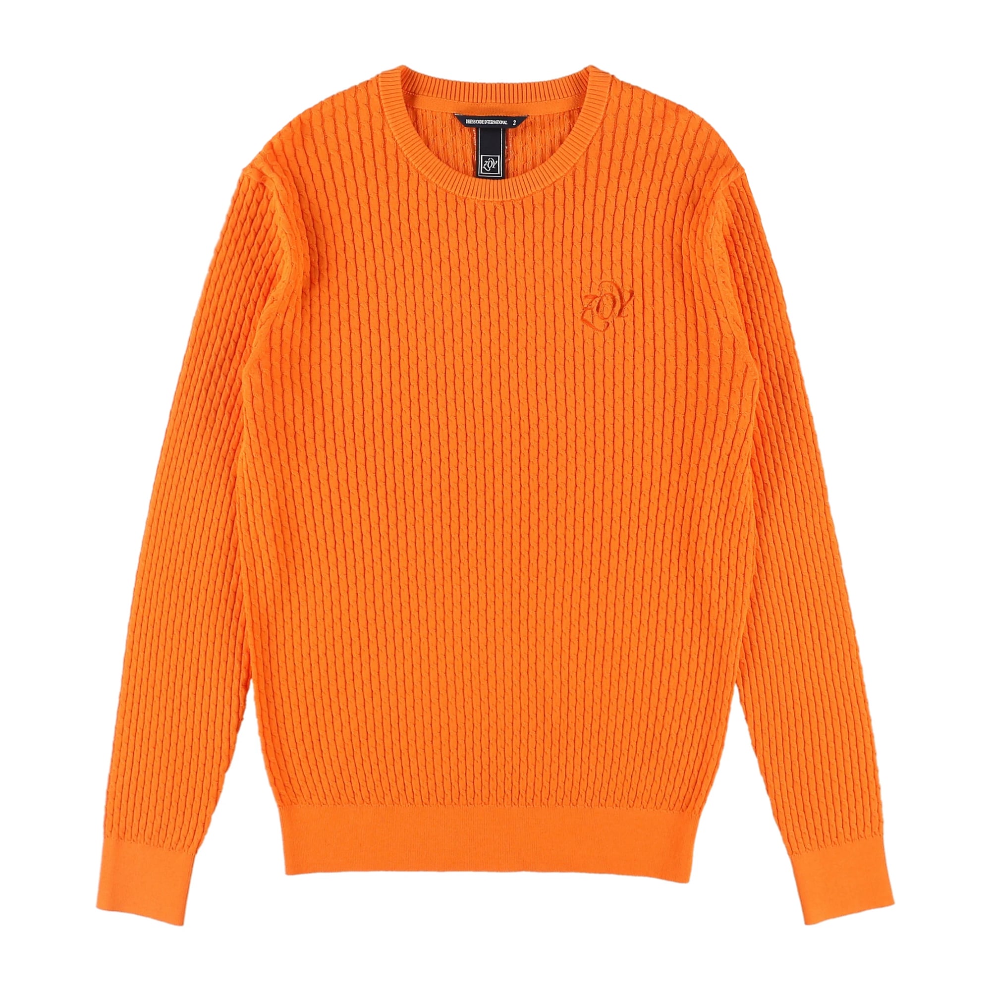 MENS ハイゲージコットン 長袖プルオーバー オレンジ 071432706 - ZOY OFFICIAL