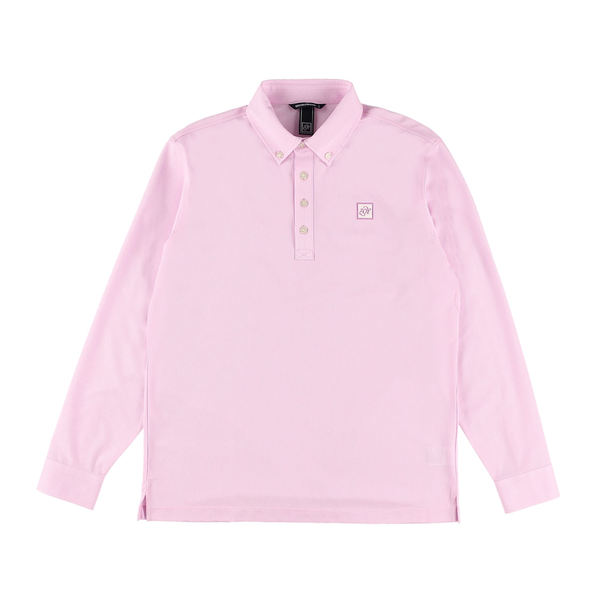 MENS スーパーハイゲージJQストライプ 長袖シャツ ローズ 071432010 - ZOY OFFICIAL