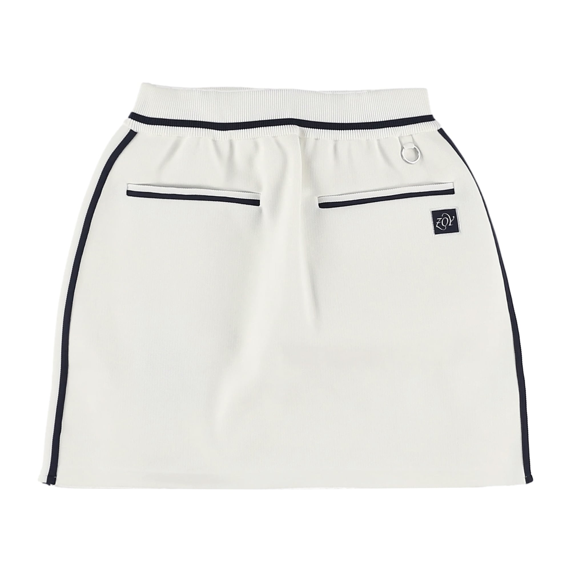WOMENS ECOハイブリットポリエステル スカート ホワイト 071634301 - ZOY OFFICIAL