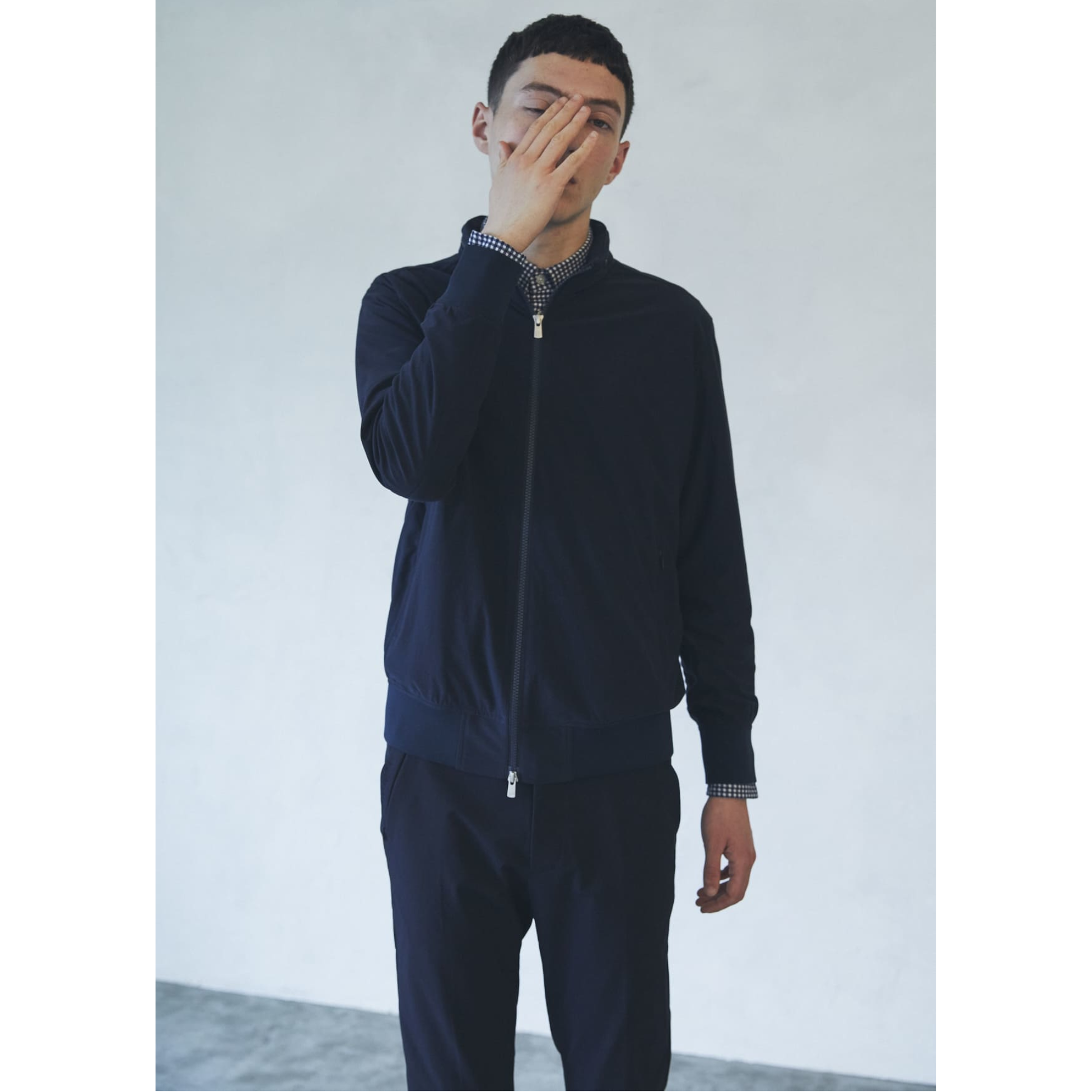MEN ヴィンテージスエード ブルゾン オリーブ