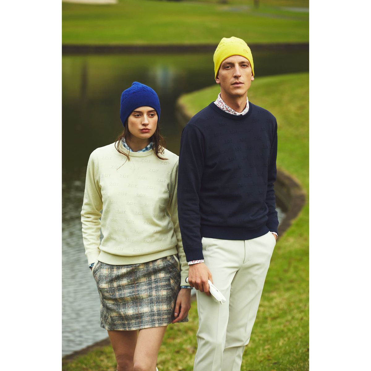 UNISEX Recycled CASHMERE ニットビーニー イエロー
