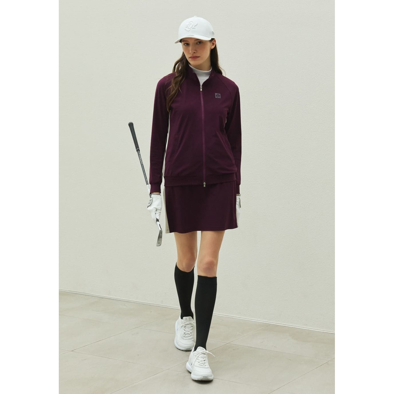 WOMEN センシティブストレッチジャージー スカート カフェモカ