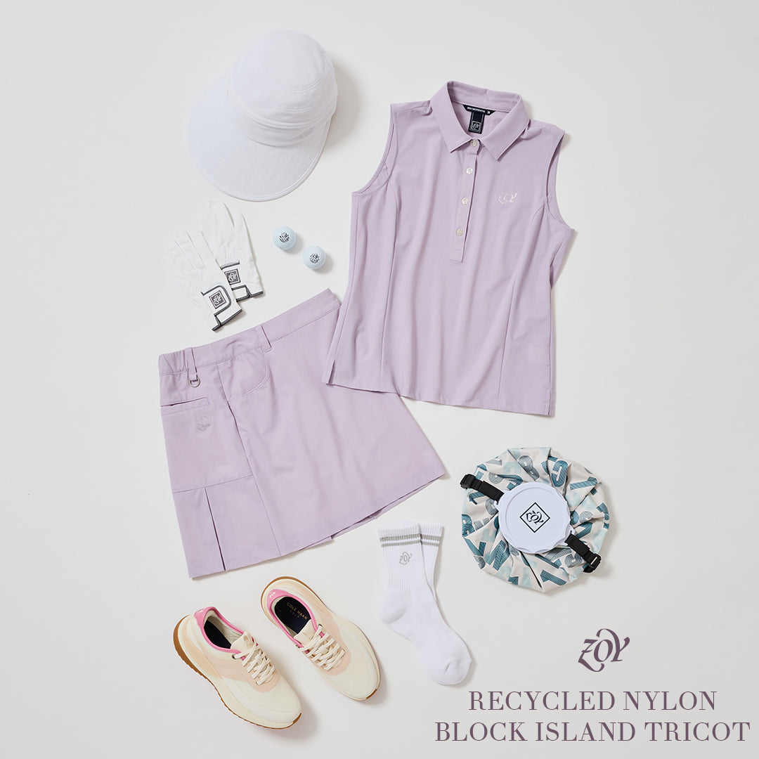 【SUMMER RECOMEEND - MENS＆WOMENS】リサイクルナイロントリコットが叶える、サマーエレガンス。夏のワードローブを、より軽やかに、より上質に。爽快な着心地と洗練の佇まいを、この一着で