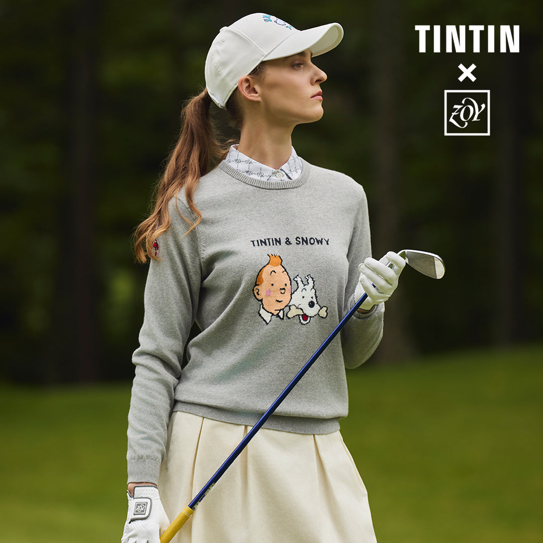【NEW COLLABORATION MODELS - TINTIN × ZOY】公式オンラインストア＆旗艦店の限定モデルも公開。クラシカルなゴルフスタイルに、心躍る遊び心を。いつもの一着に少しだけ、特別な物語を