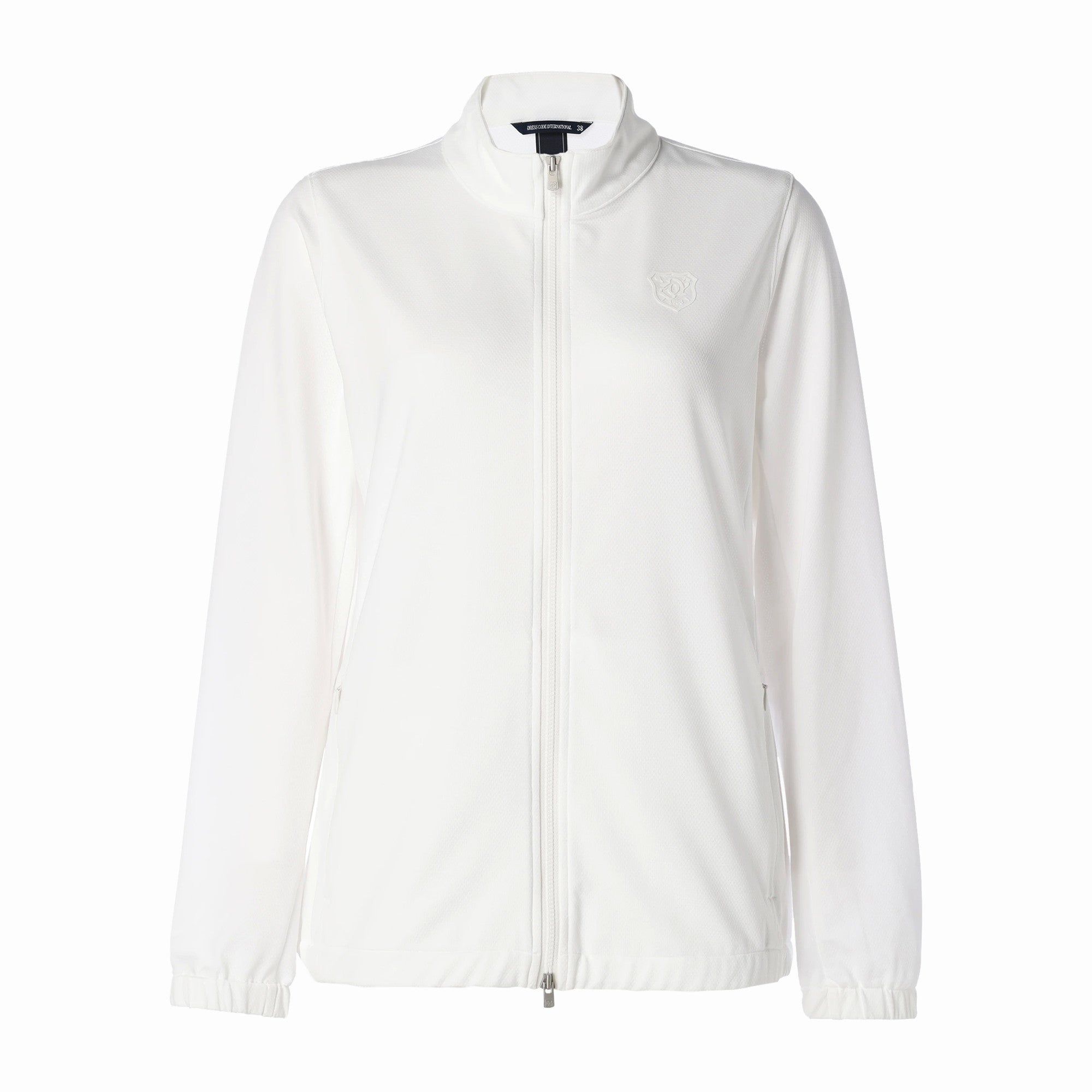 WOMEN TWINCOT UVメッシュ ブルゾン ホワイト