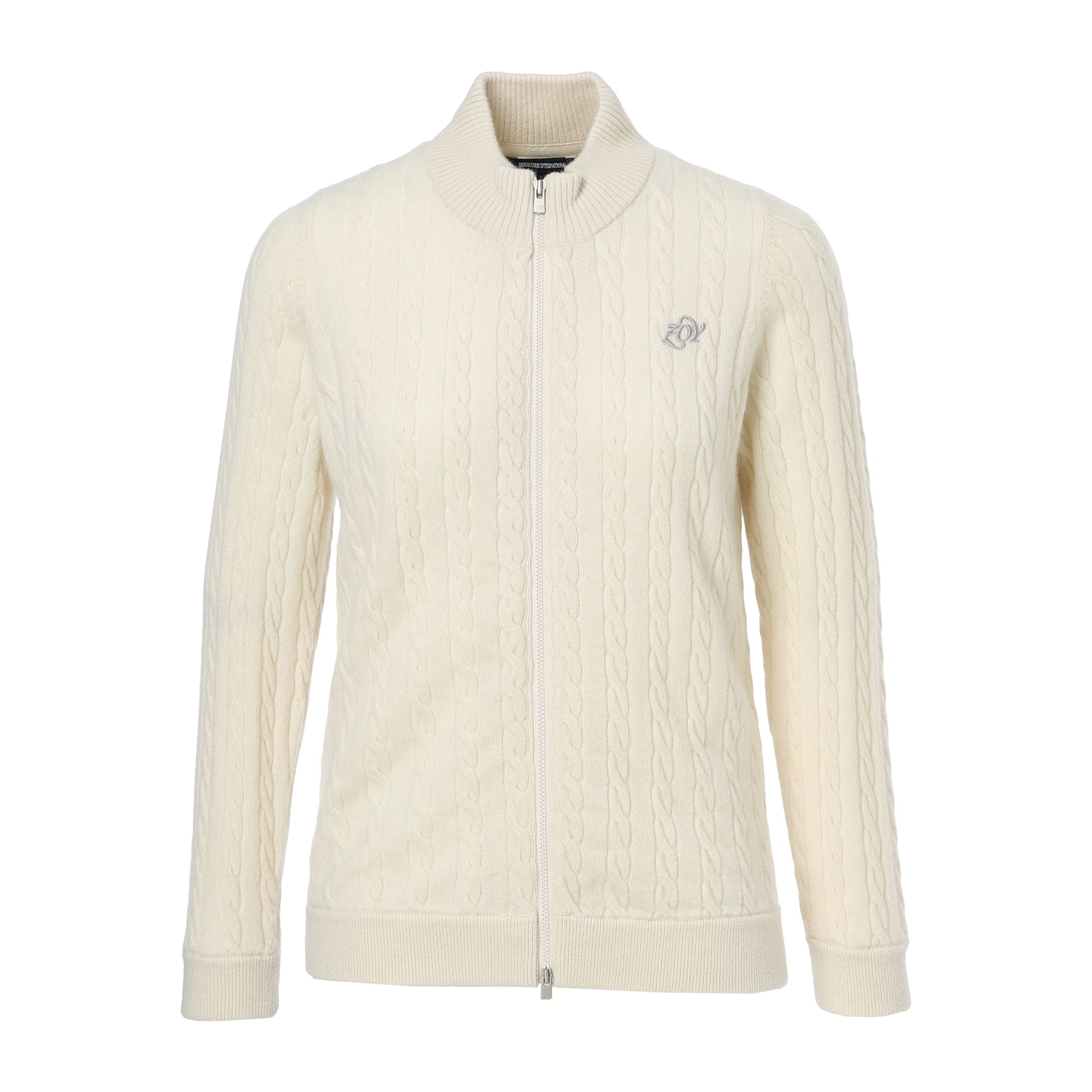 Women's Recycled Cashmere Knit Blouson in Chalk