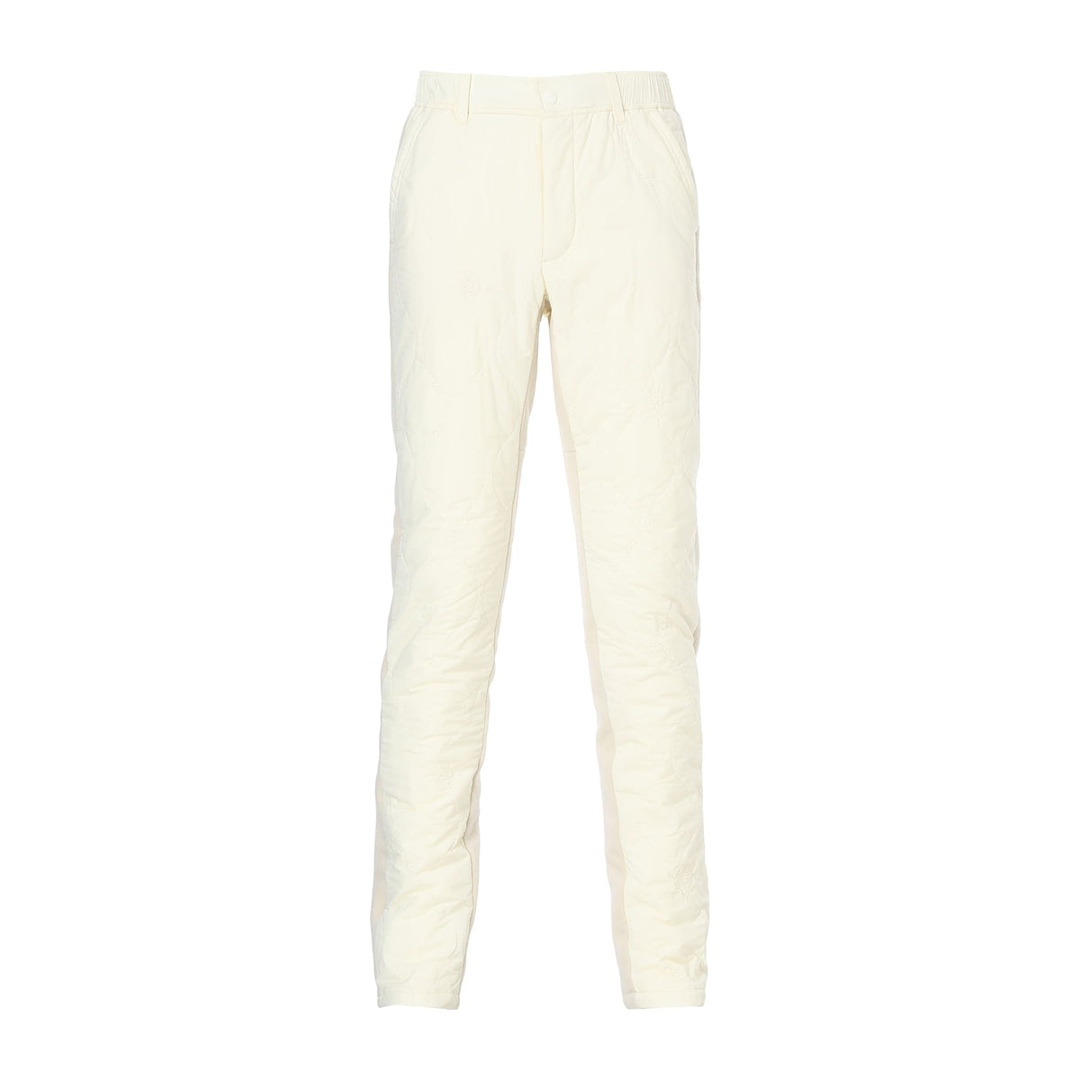MEN ストレッチタフタキルト ロングパンツ クリーム