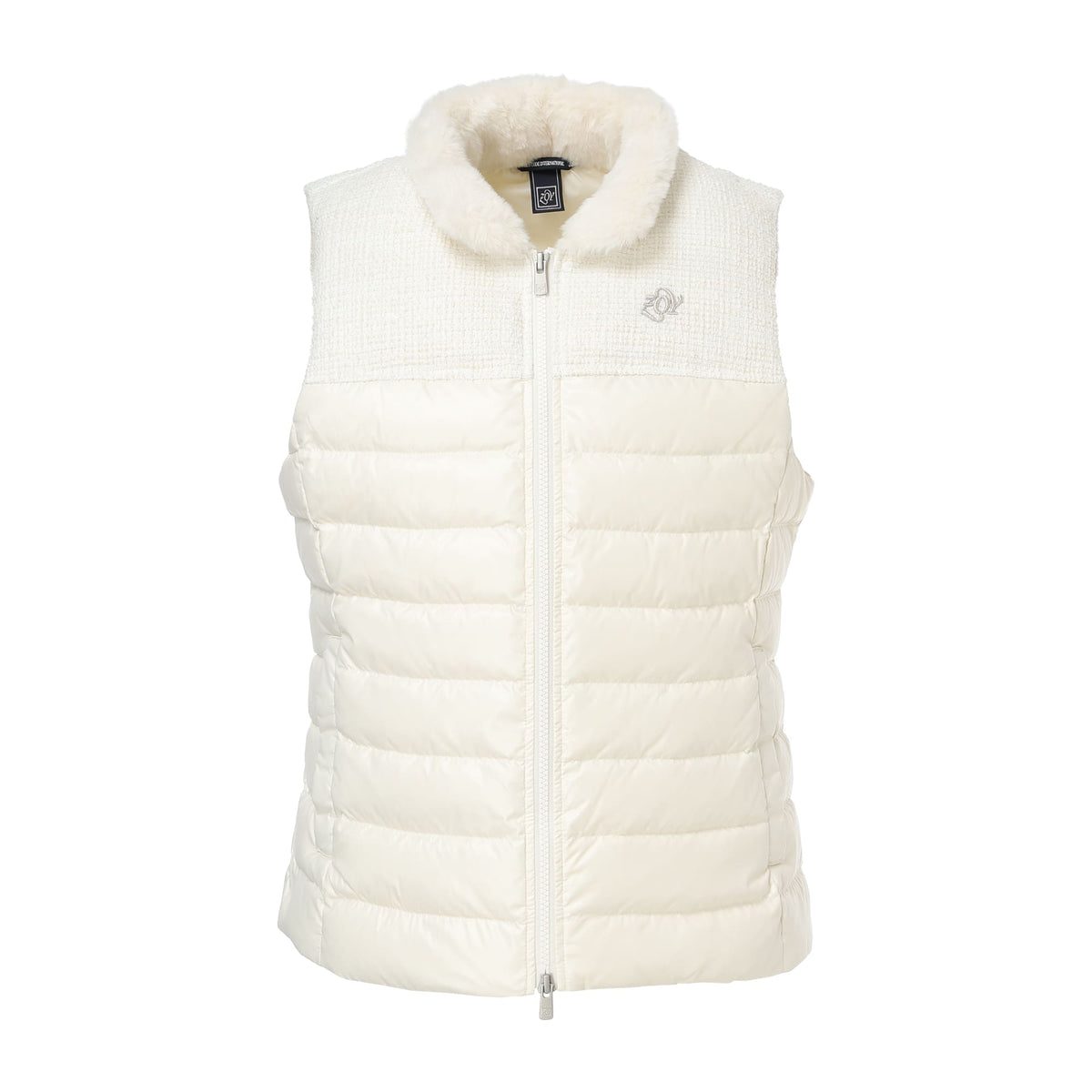 WOMEN LUXE ダウンベスト クリーム