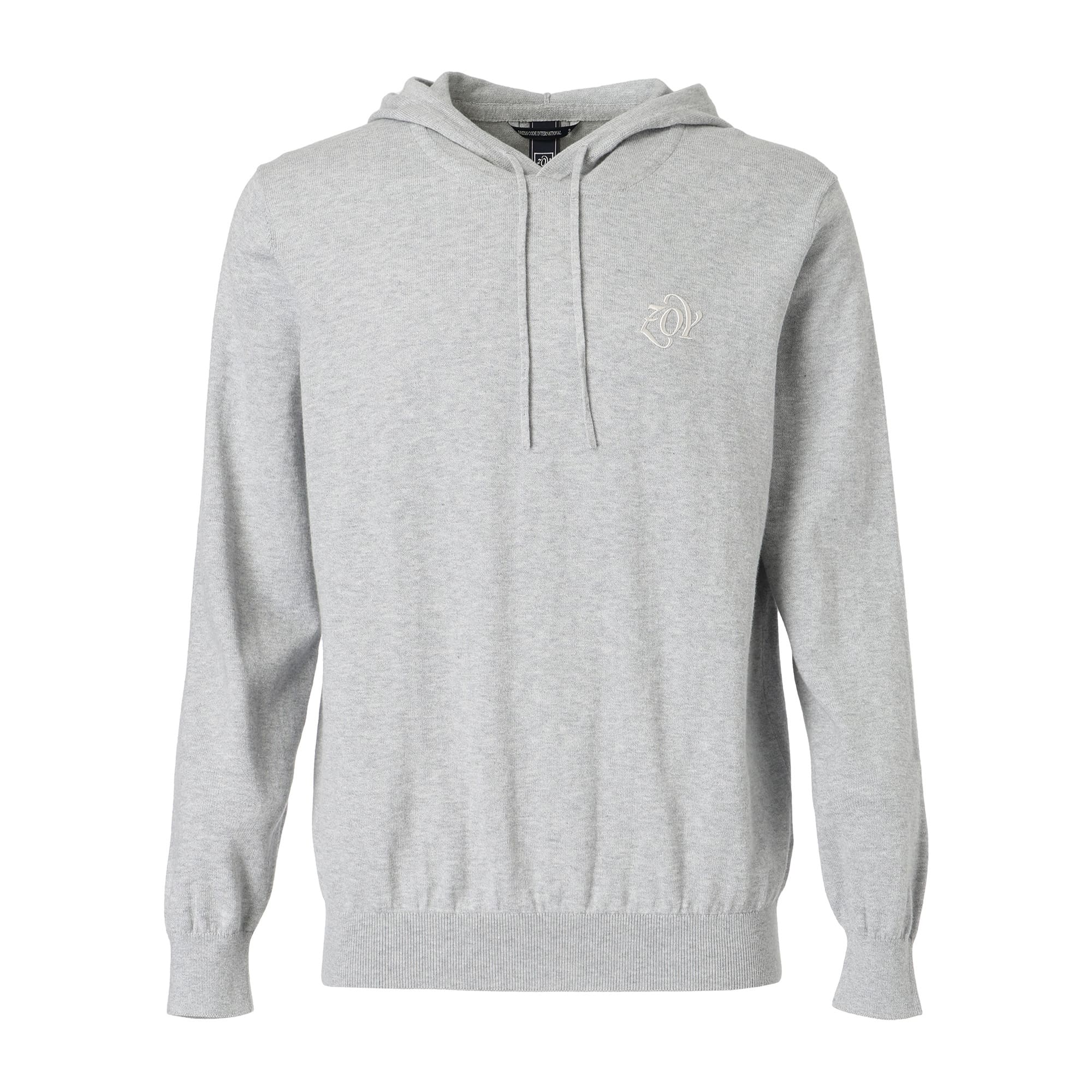 MEN MELANGE COTTON 長袖セーター グレー