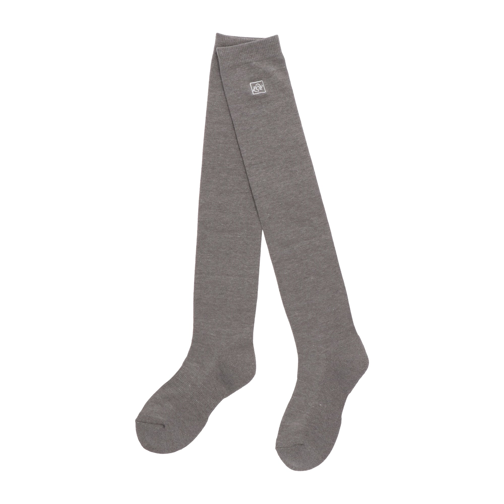 WOMEN COOLMAX ニーハイソックス チャコール