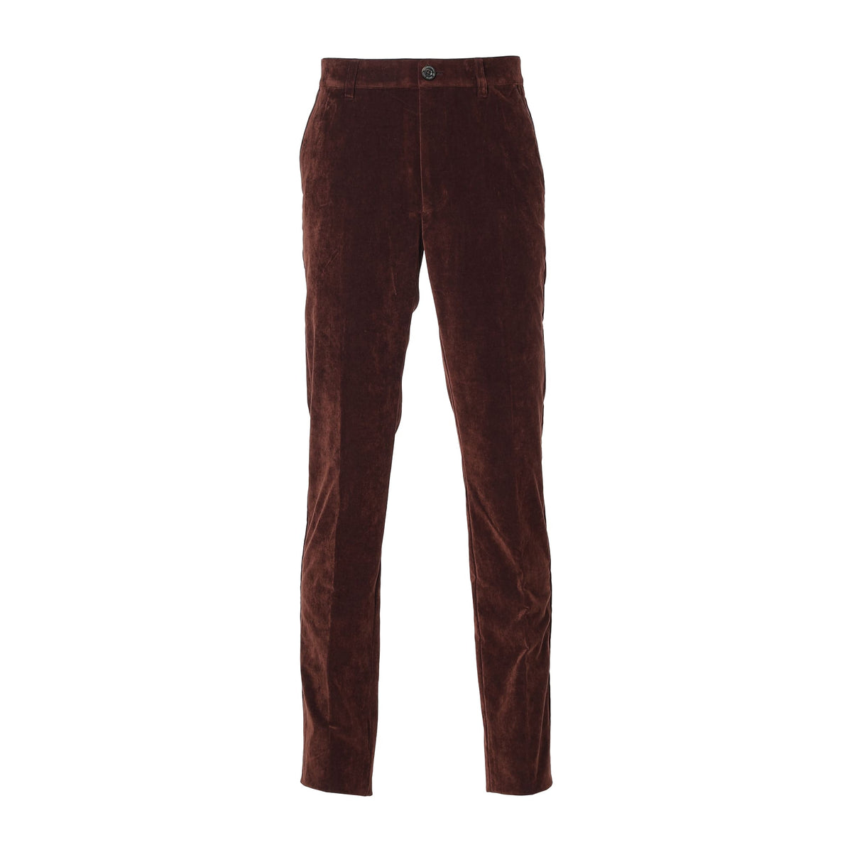 MEN 28W シャンブレーコール ロングパンツ ショコラ