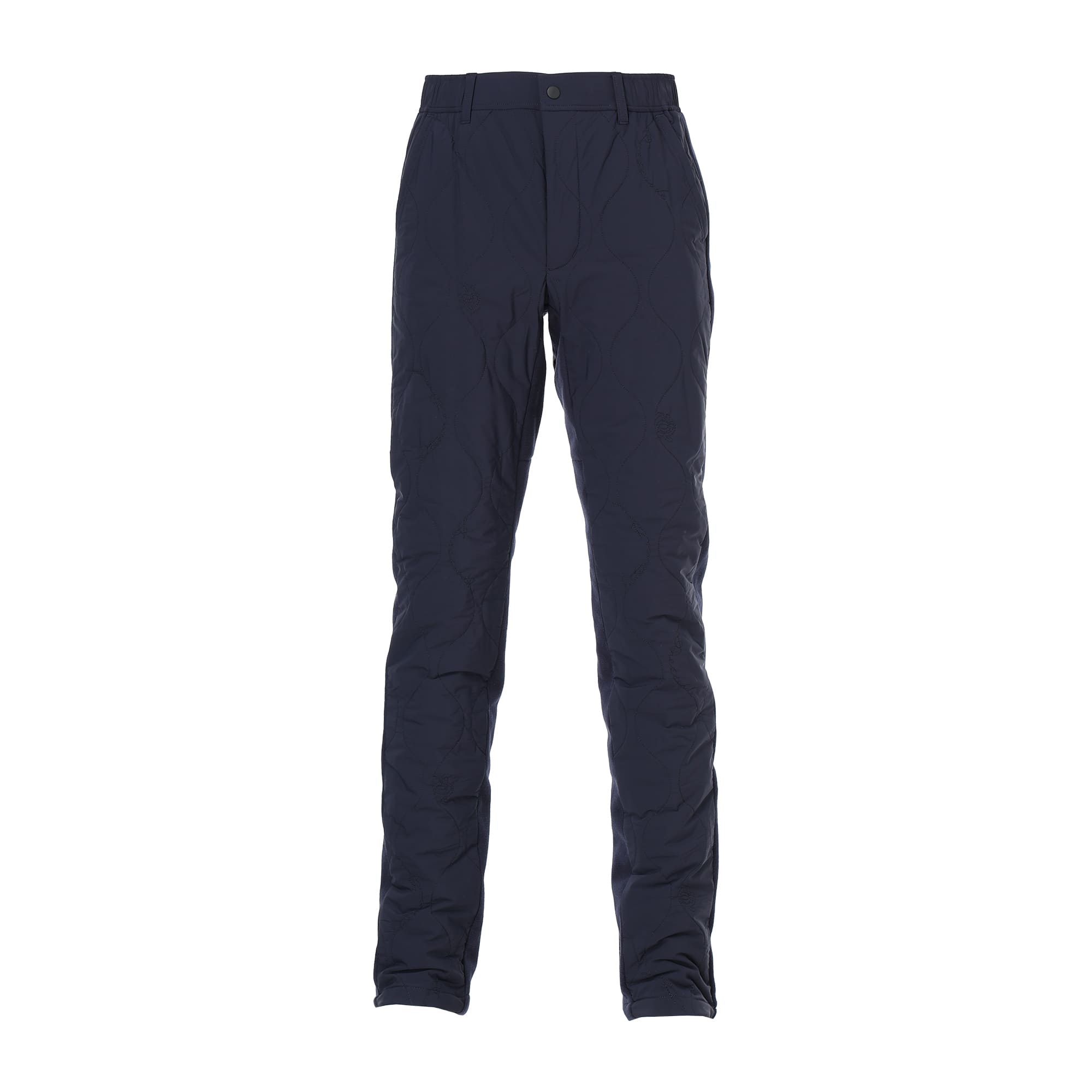 MEN ストレッチタフタキルト ロングパンツ ネイビー