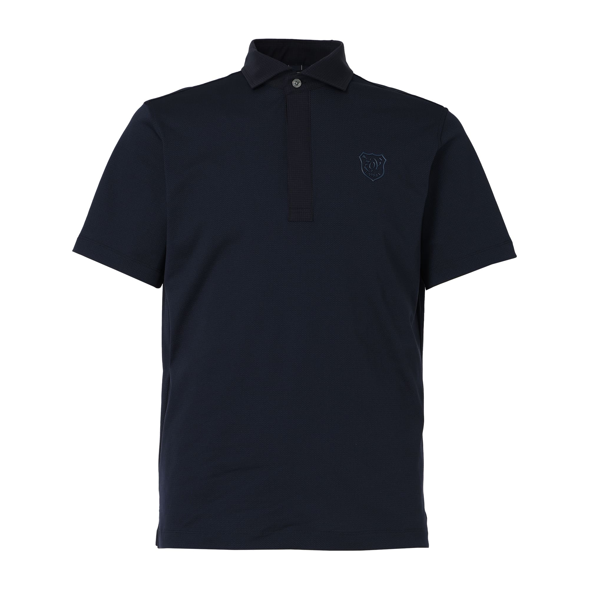MEN SOFTCOOLトリコットメッシュ 半袖シャツ ネイビー