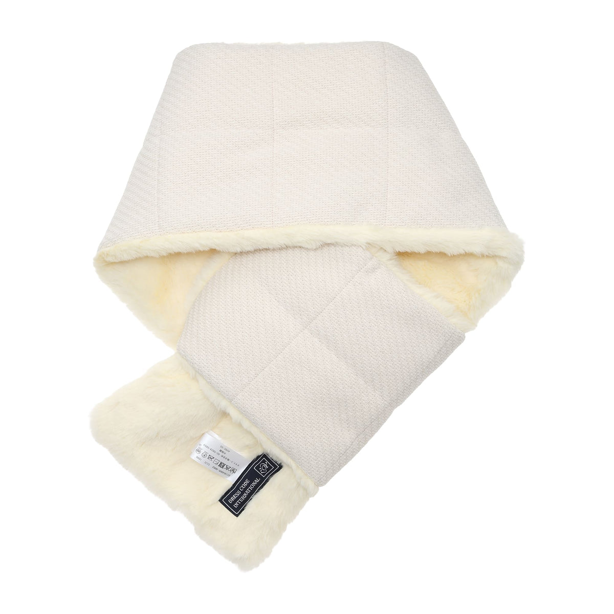 UNISEX リサイクルモールカルゼマフラー クリーム