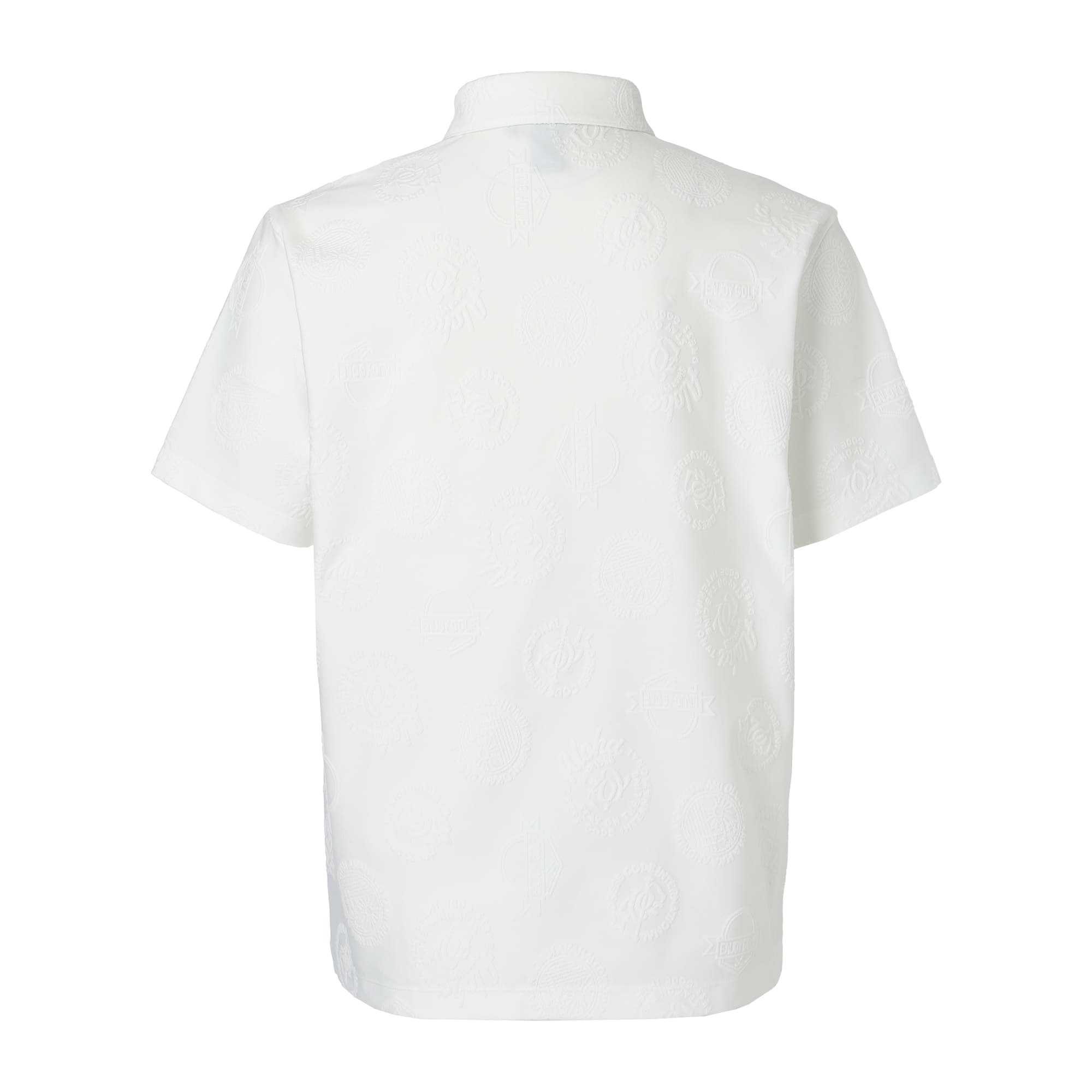 Men's 3D Bear Jersey Short Sleeve Shirt, White
