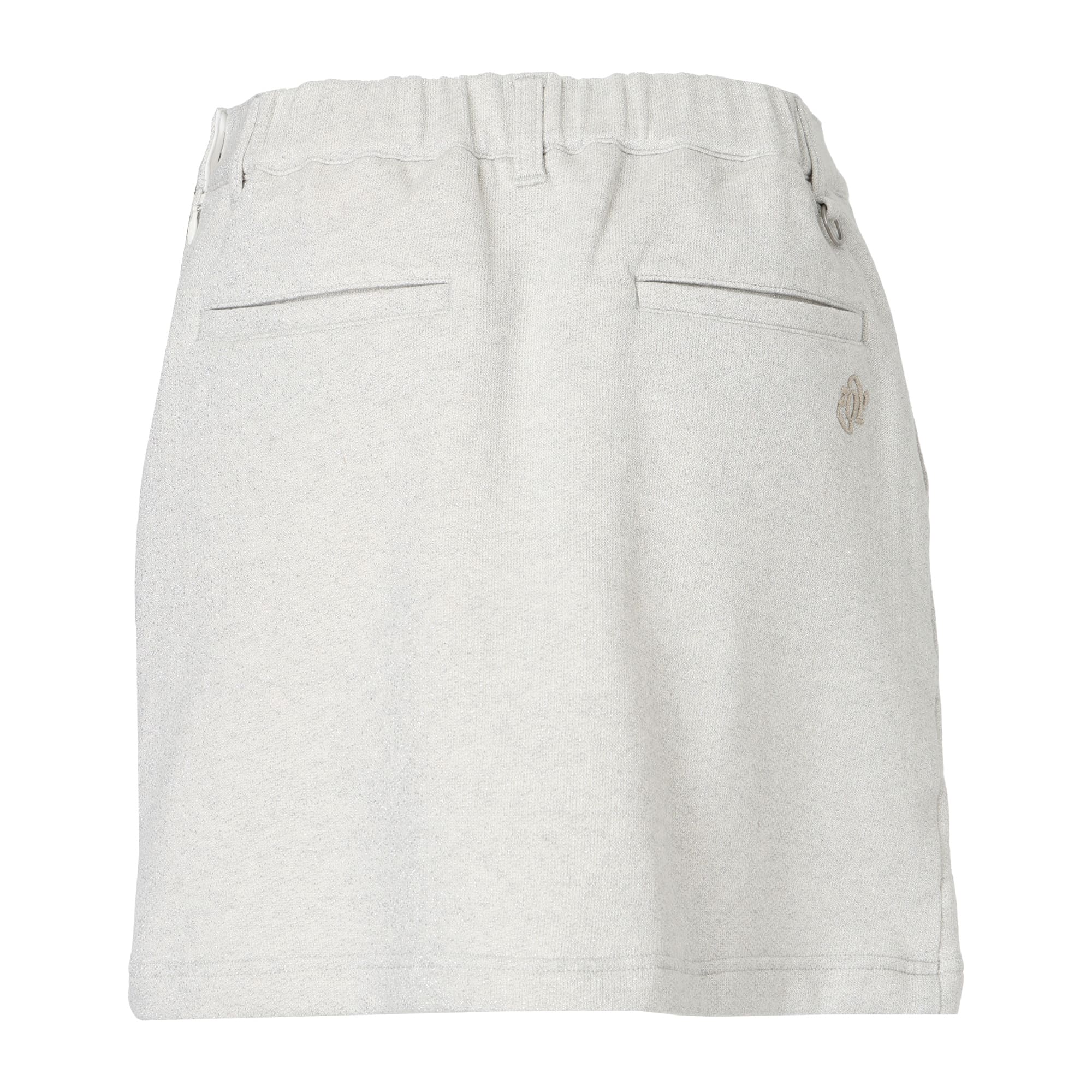 Women's Glister French Terry Skirt in White