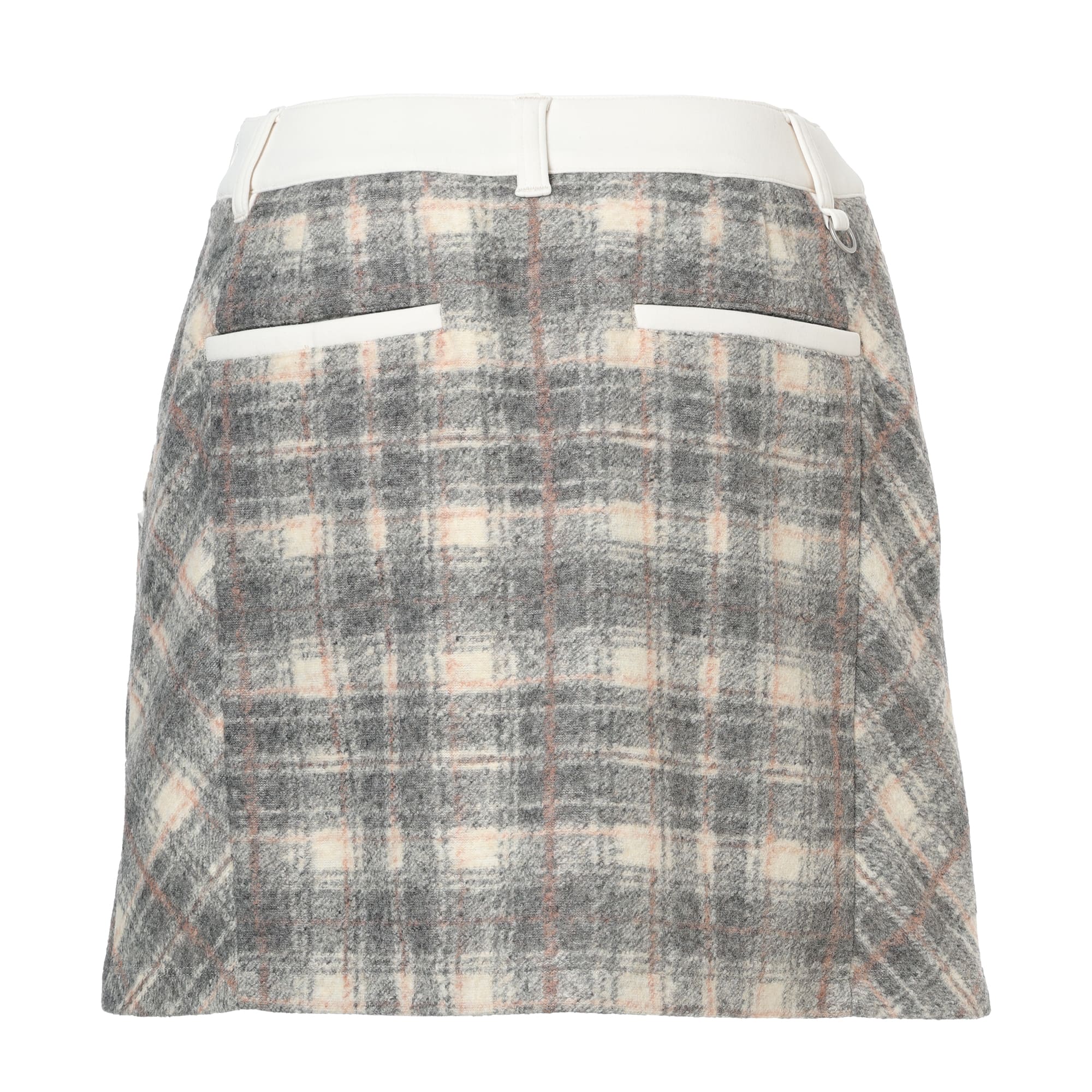 Women's Sliver Check JQ Skirt (Windproof Lining) Off-White