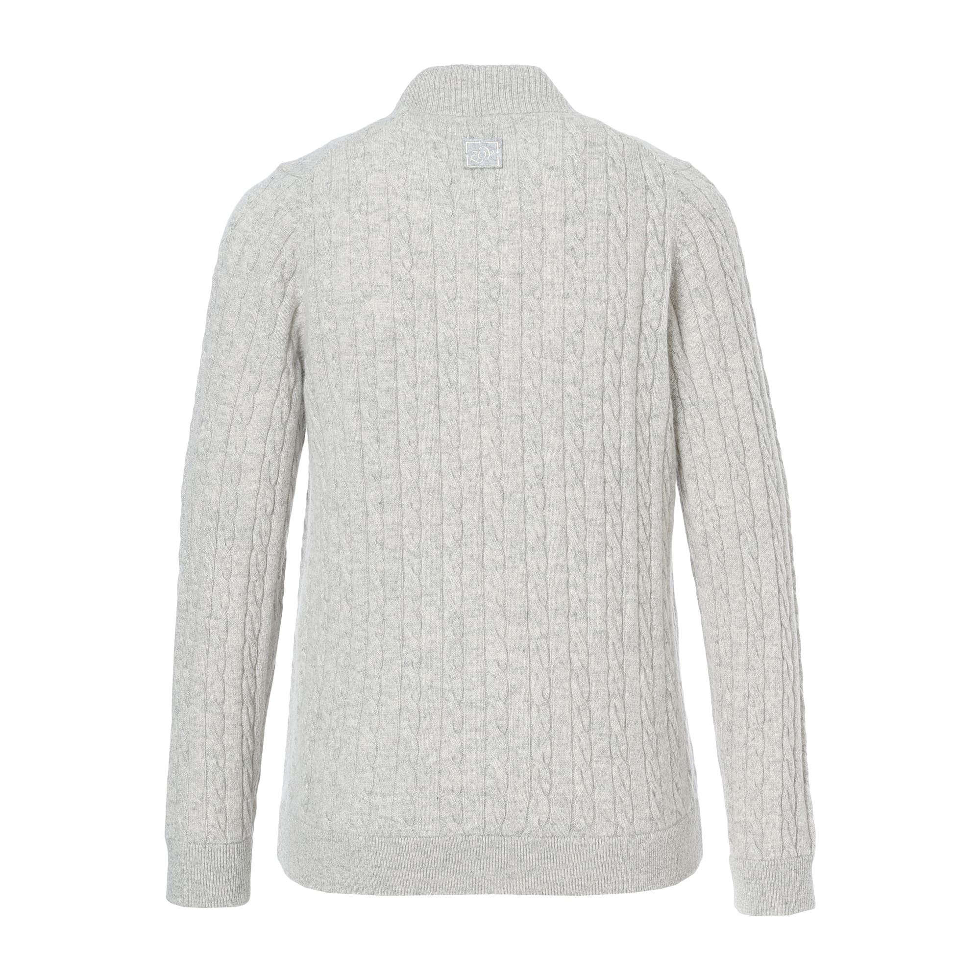 Women's Recycled Cashmere Knit Blouson in Light Heather