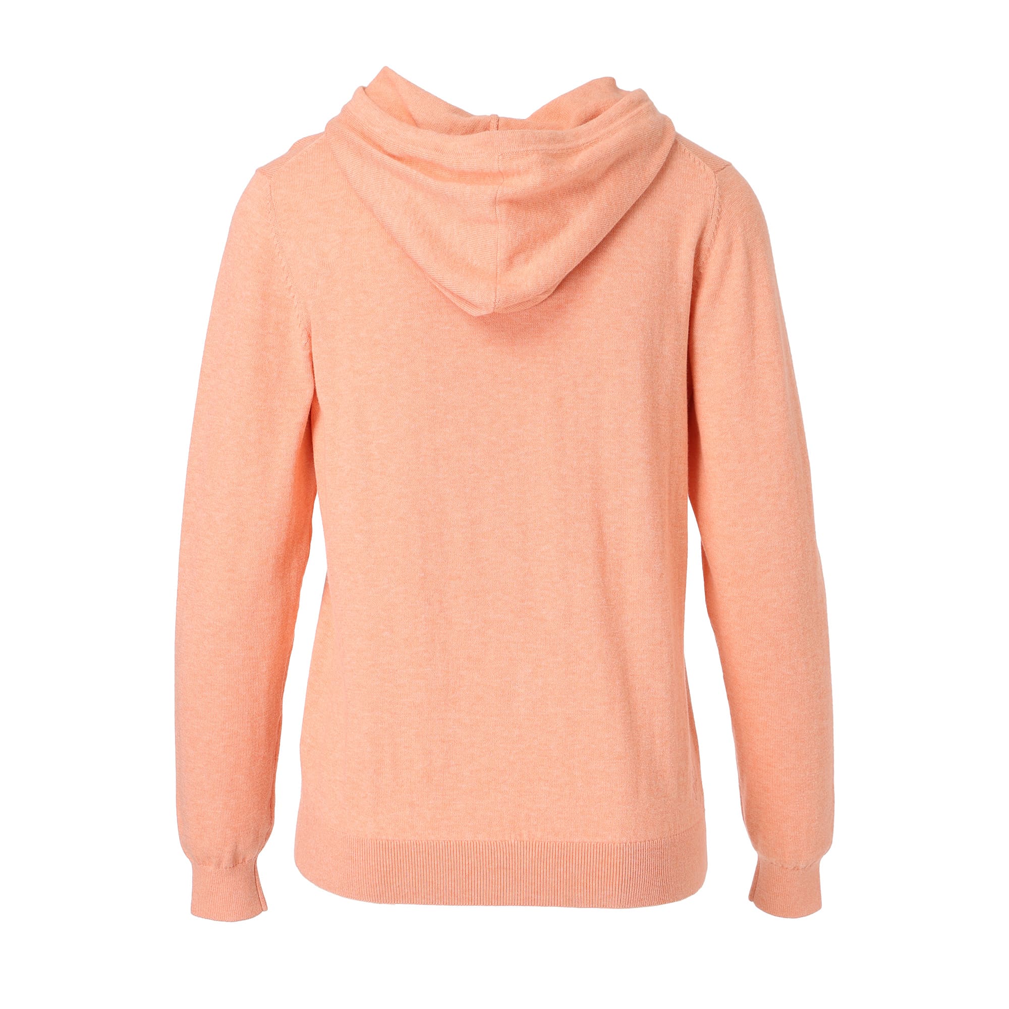 WOMEN MELANGE COTTON 長袖セーター オレンジ