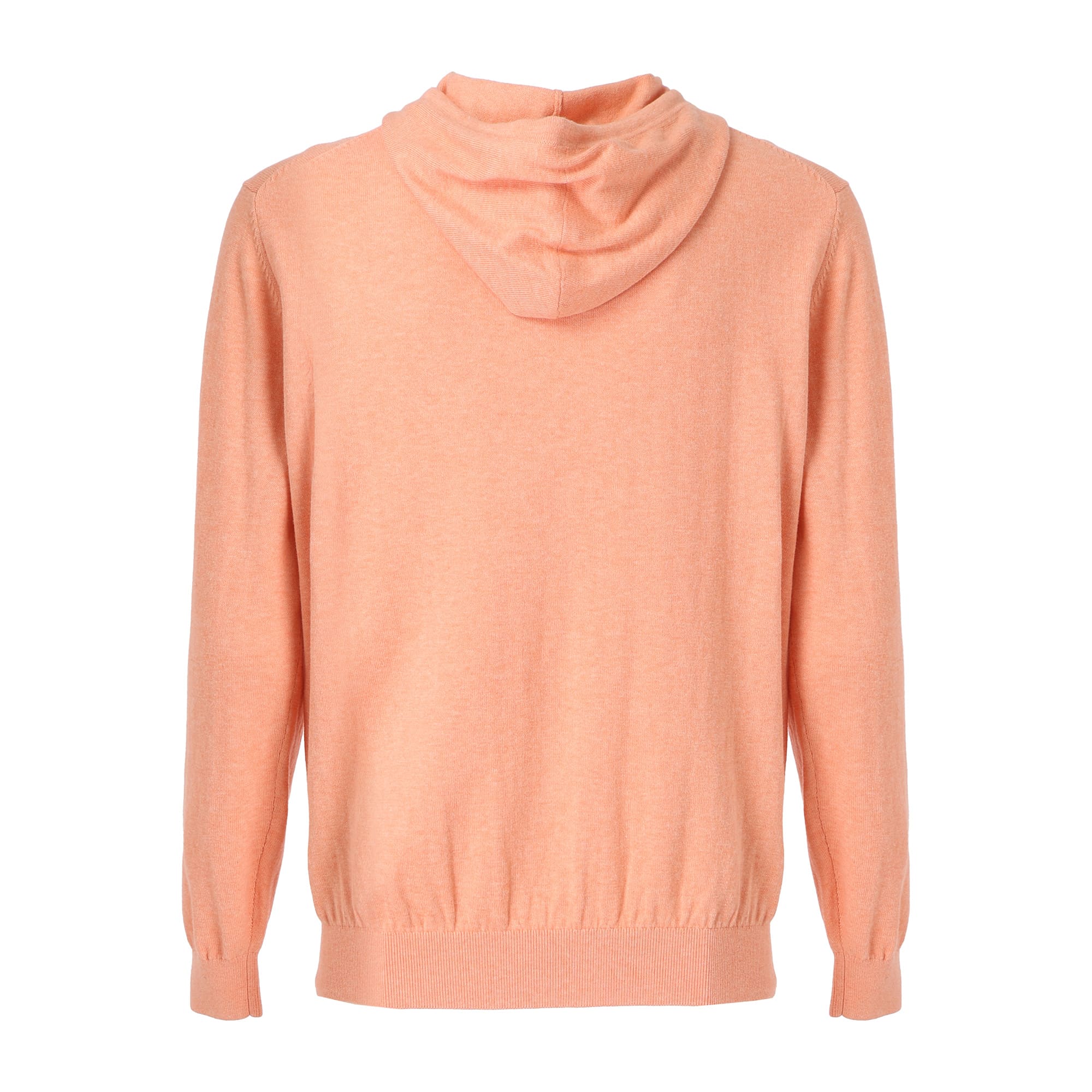 MEN MELANGE COTTON 長袖セーター オレンジ