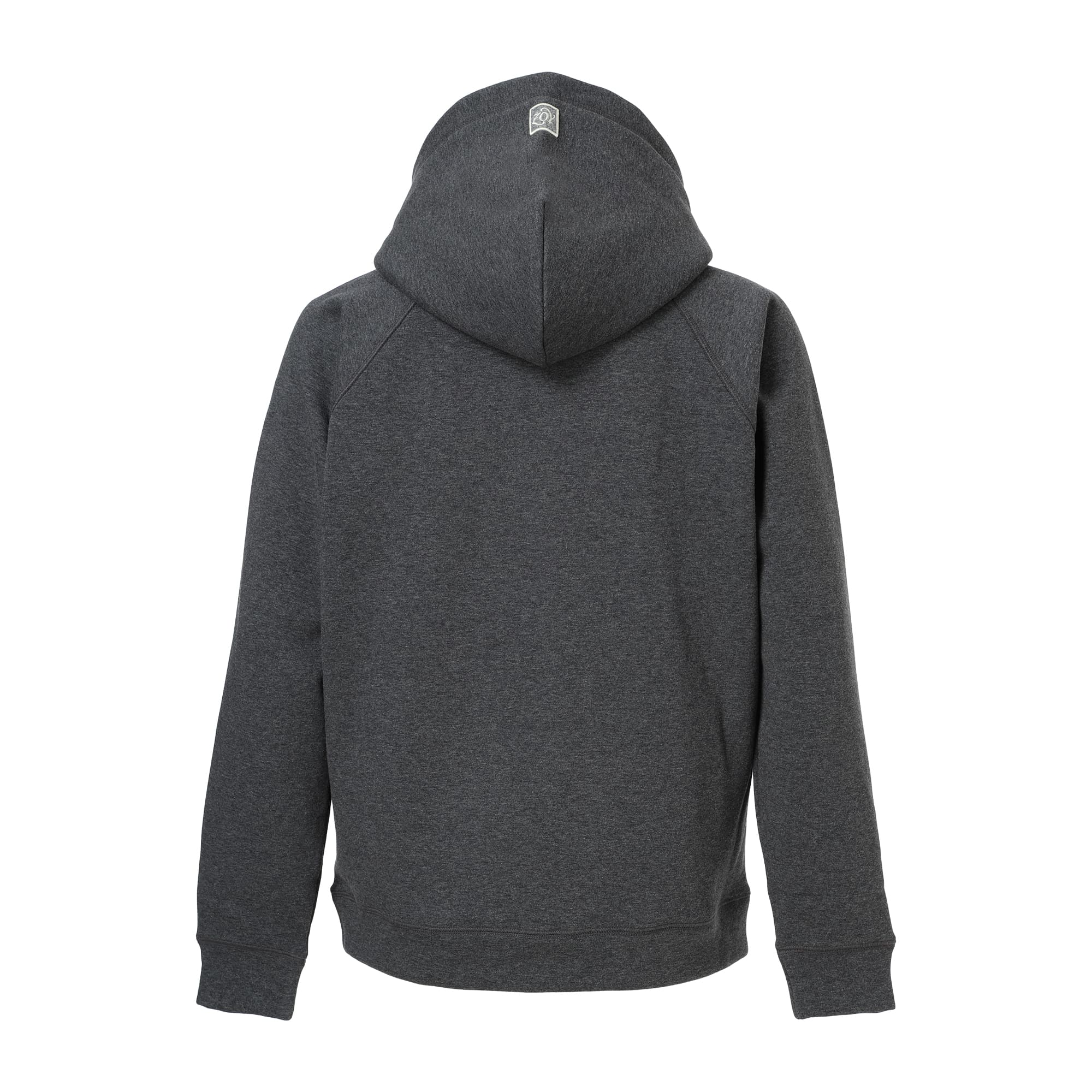 MEN LONG-STAPLE COTTON BOMBER フーディー チャコール