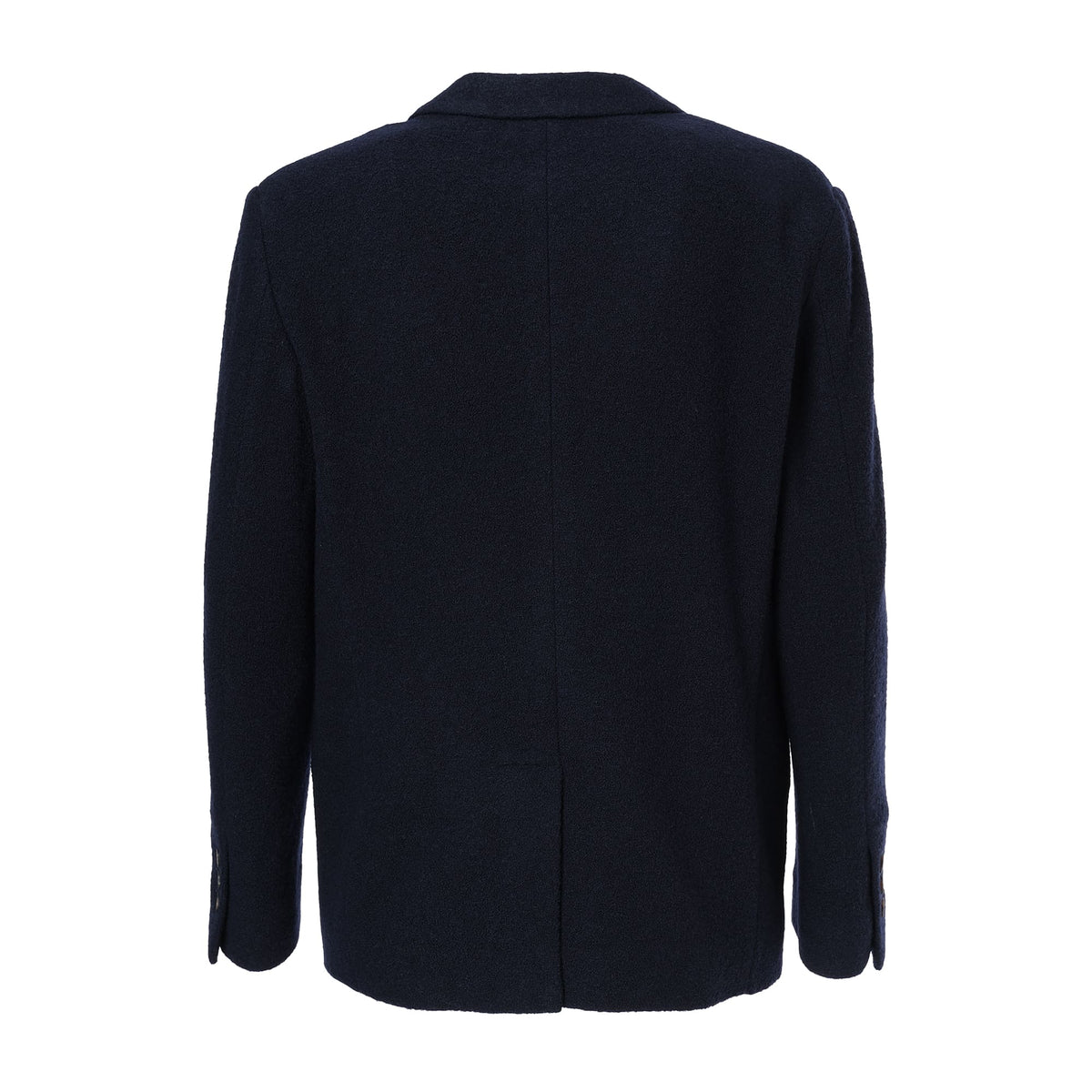 MEN WOOL RING KNIT ジャケット ボルドー