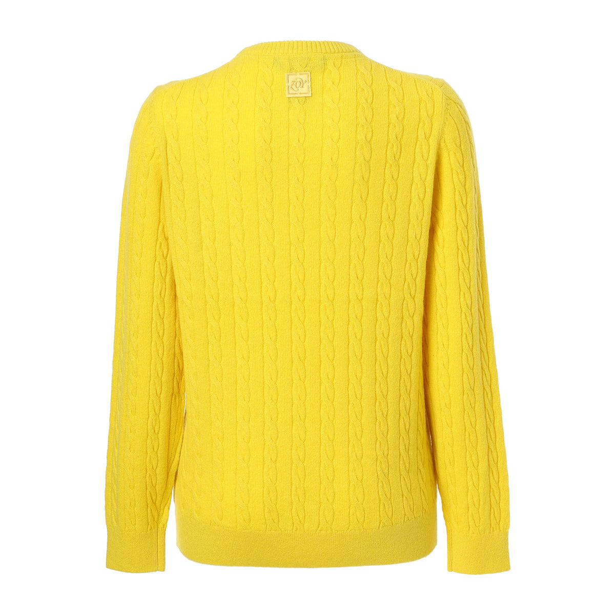 WOMEN Recycled CASHMERE 長袖セーター イエロー