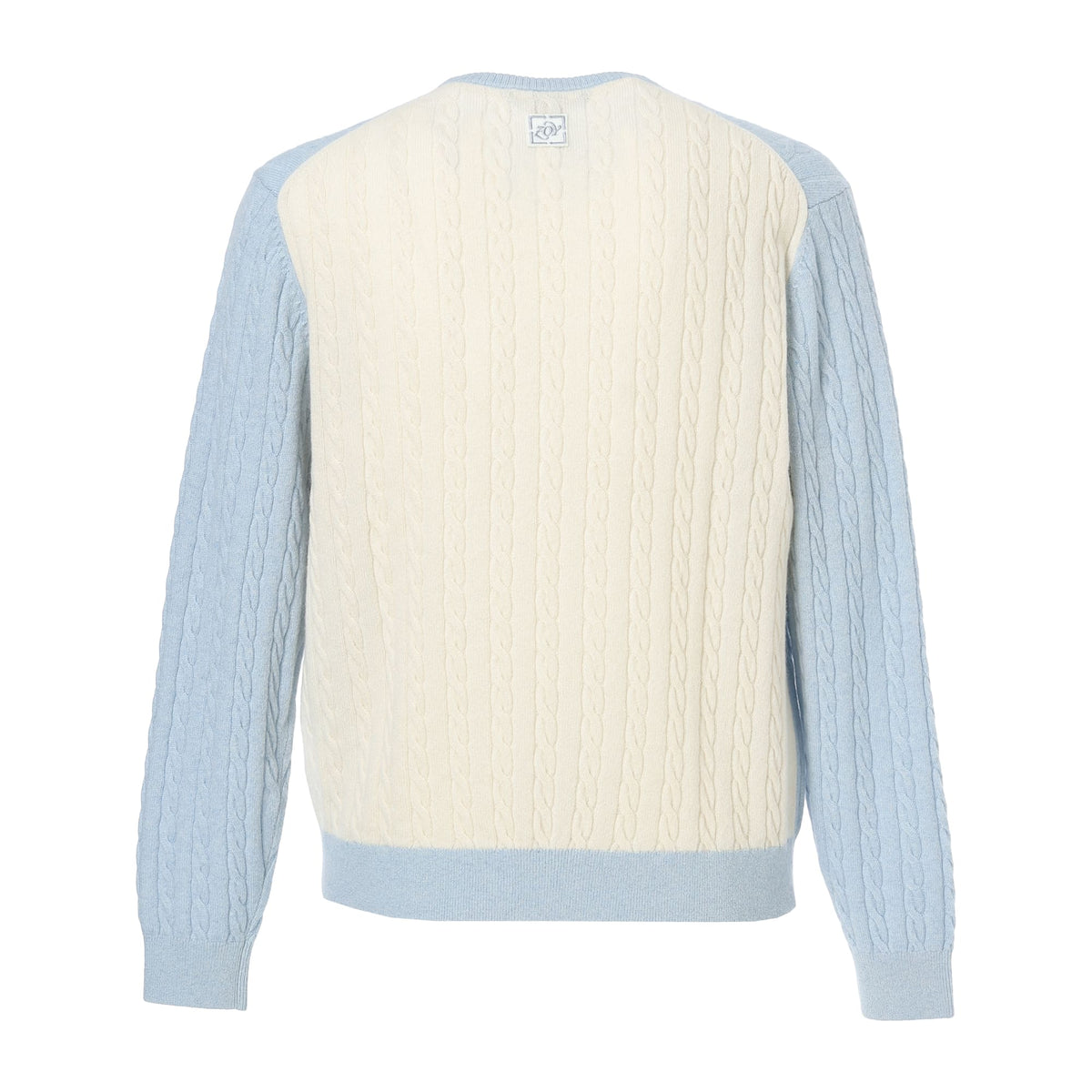 MEN Recycled CASHMERE 長袖セーター スカイ