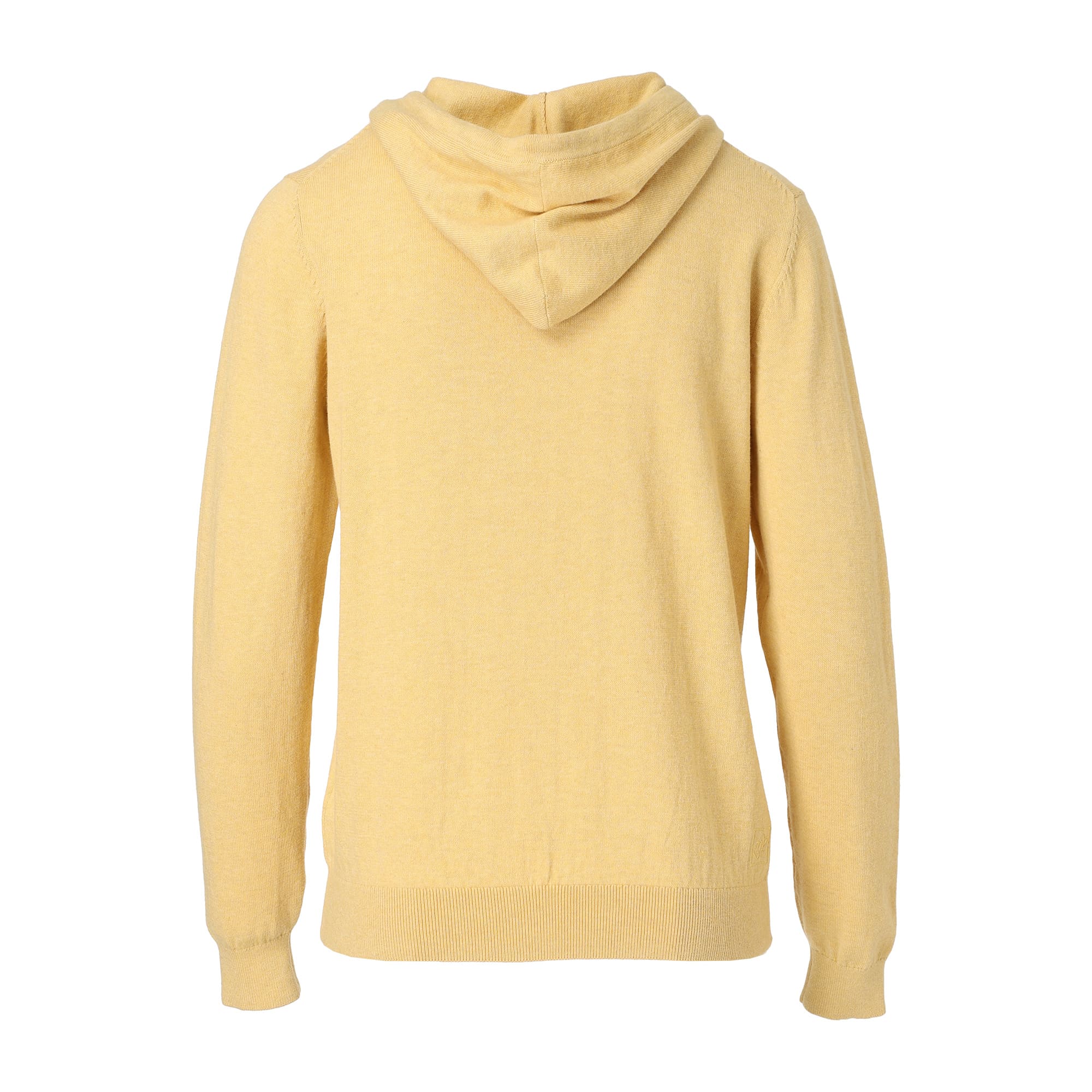 WOMEN MELANGE COTTON 長袖セーター イエロー