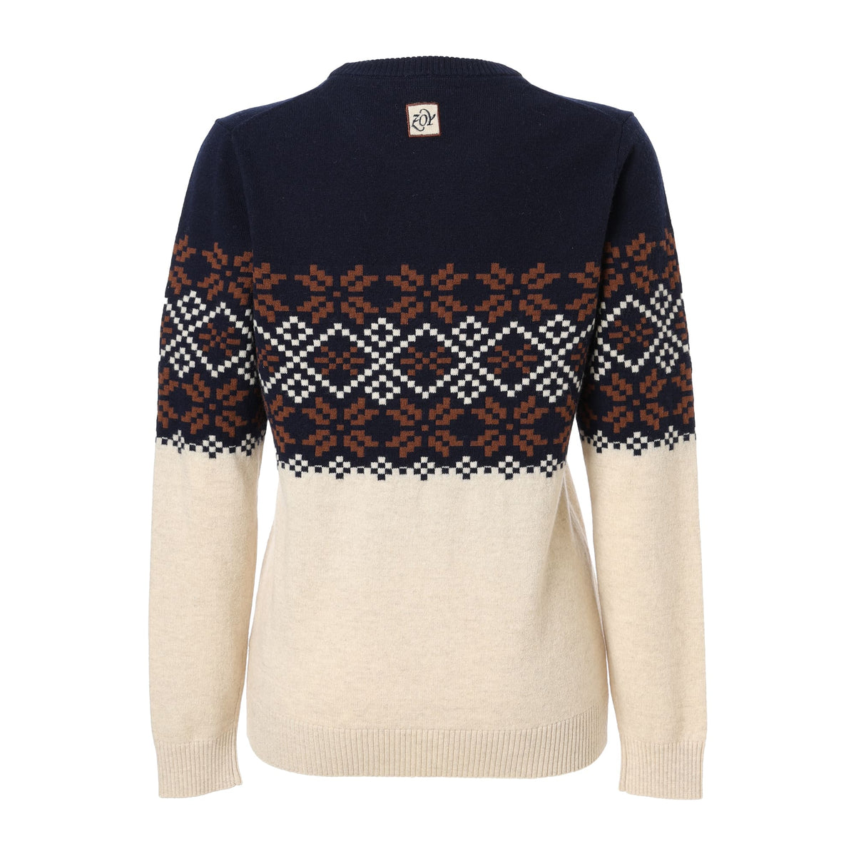 WOMEN Superfine merino wool x cashmere 長袖セーター ネイビー