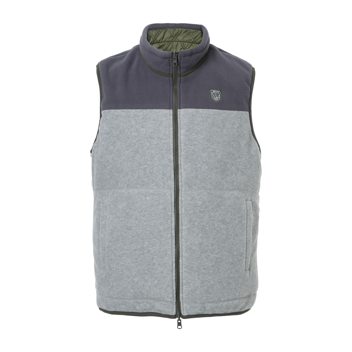 MEN ハイデンスタフタキルト リバーシブルベスト オリーブ