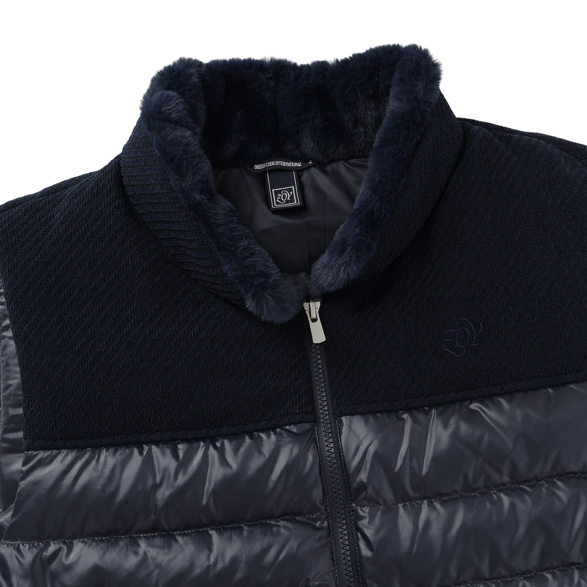 MEN LUXE ダウンベスト クリーム