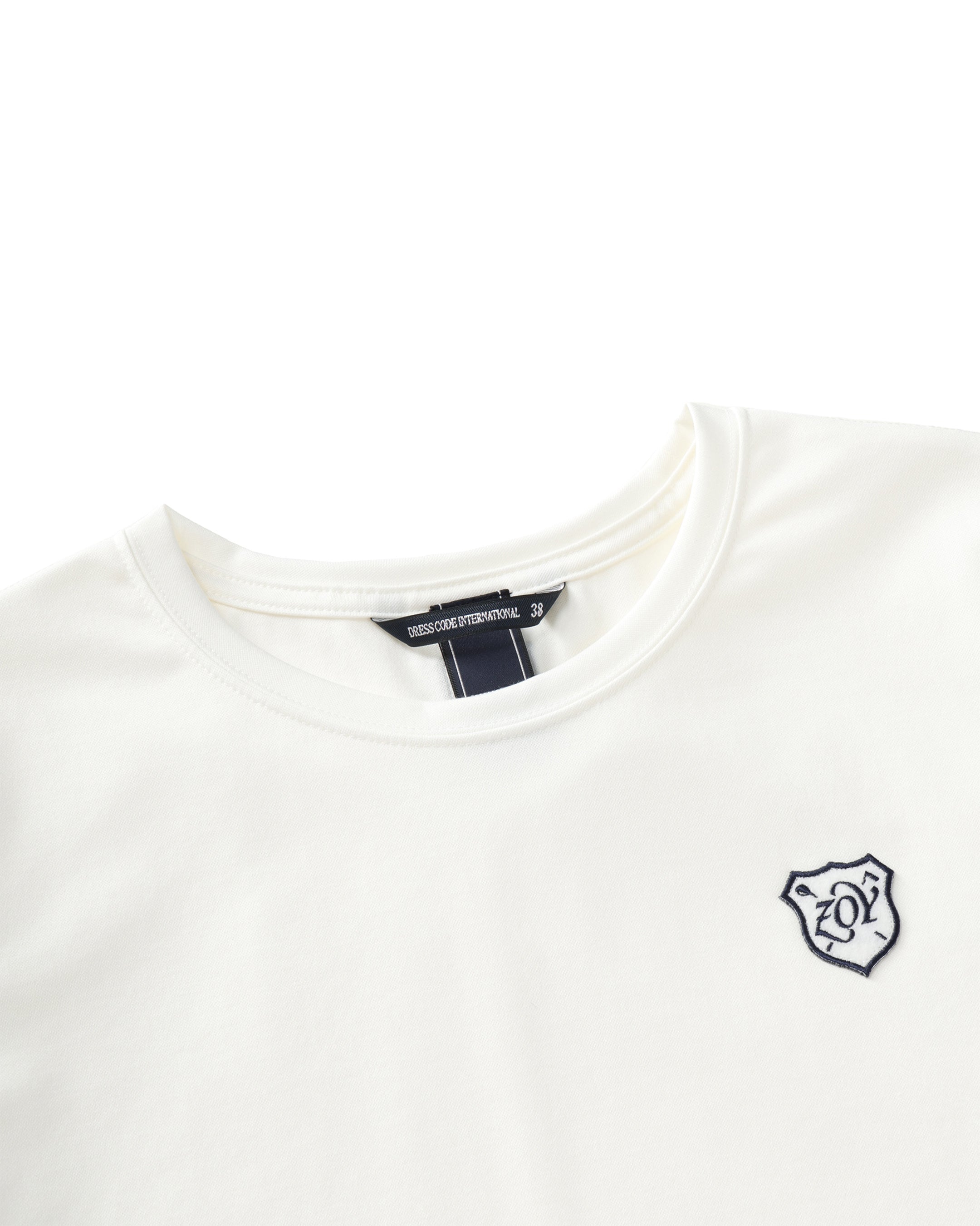 WOMEN ナイロンベアスムース 半袖Tシャツ ネイビー