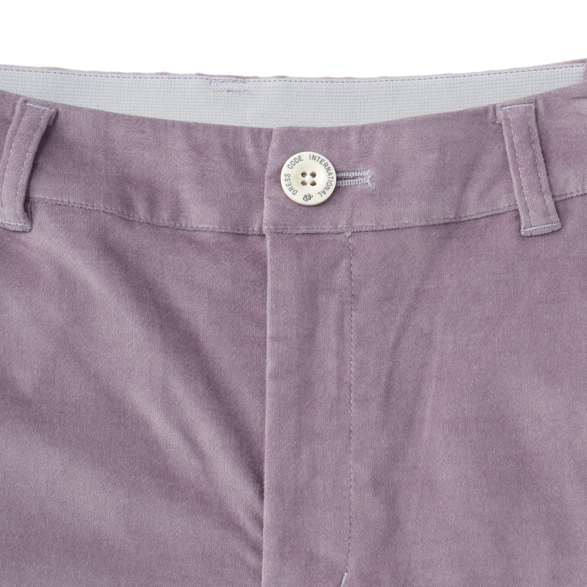 WOMEN COTTON velvetteen ロングパンツ ブルー