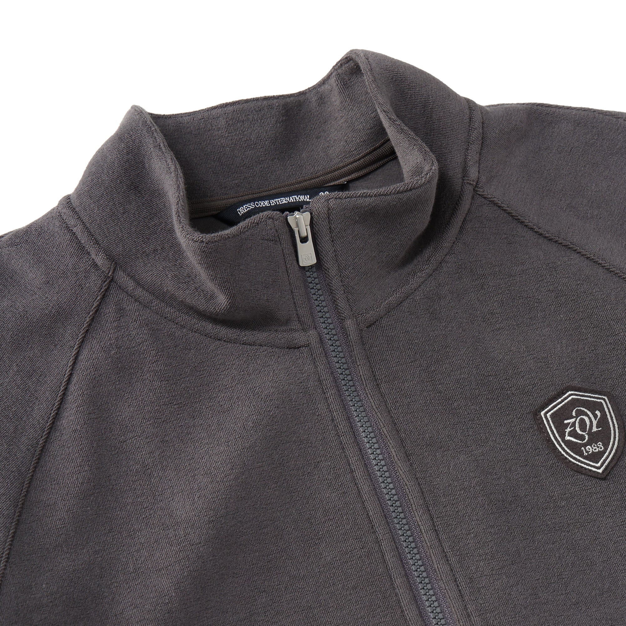 Women's Organic Cotton Tile Blouson in Charcoal