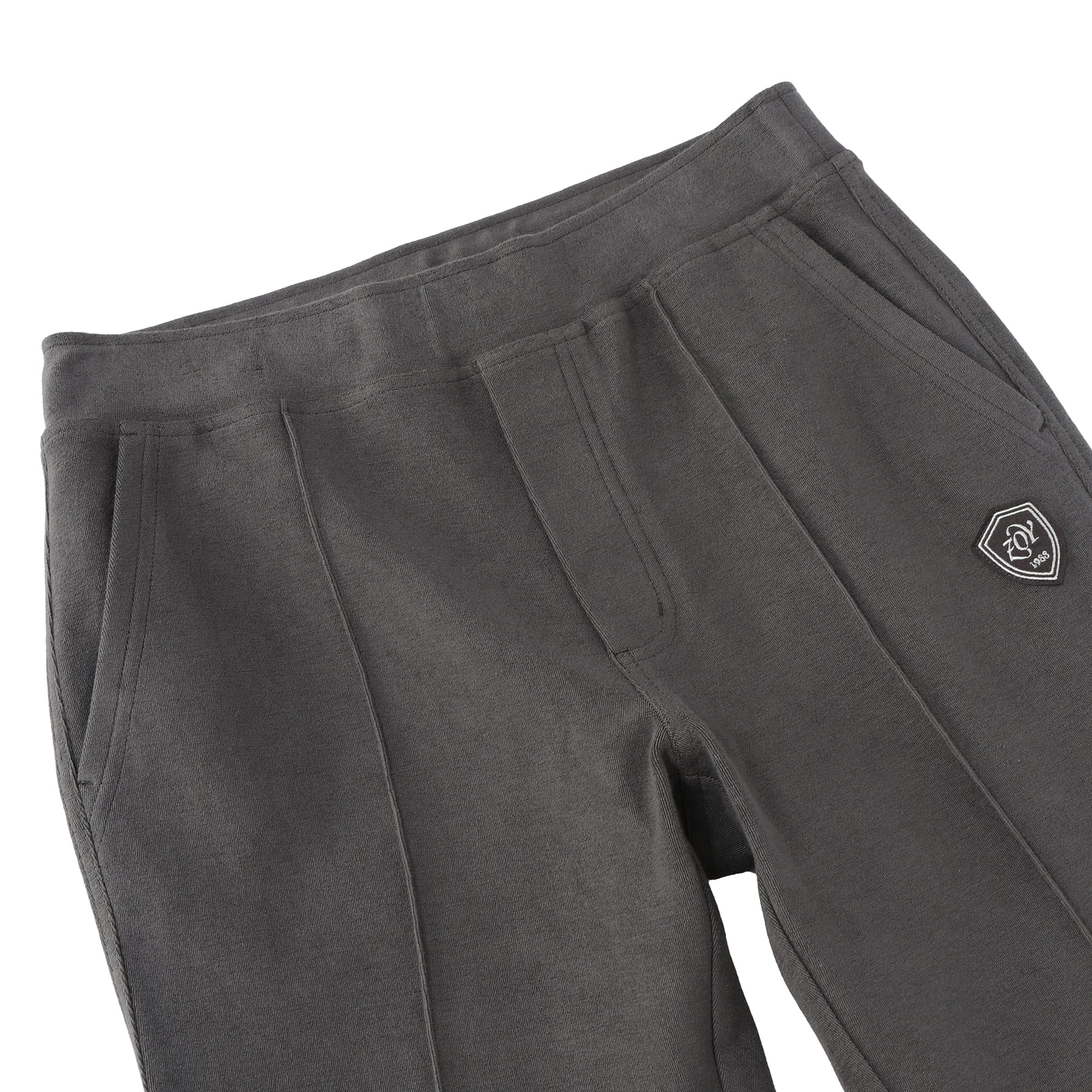 Men's Organic Cotton Tile Long Pants, Charcoal