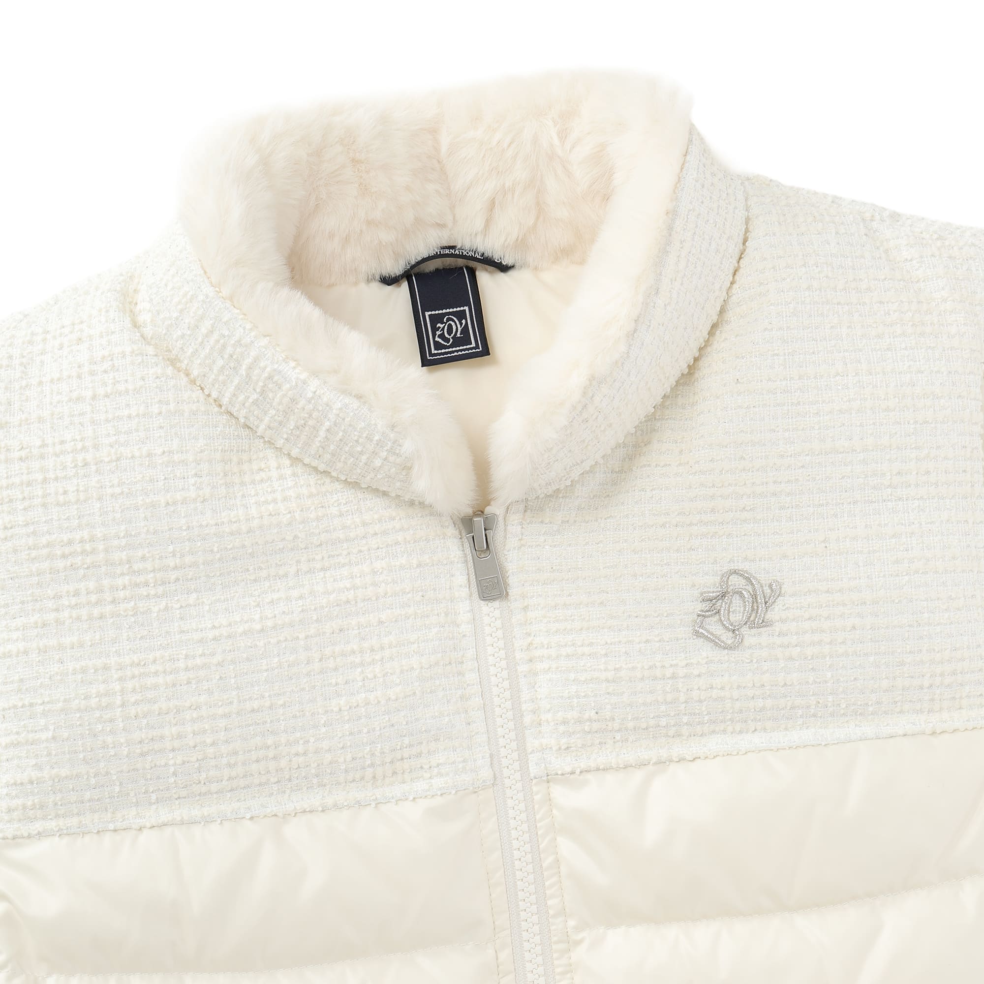 WOMEN LUXE ダウンベスト クリーム