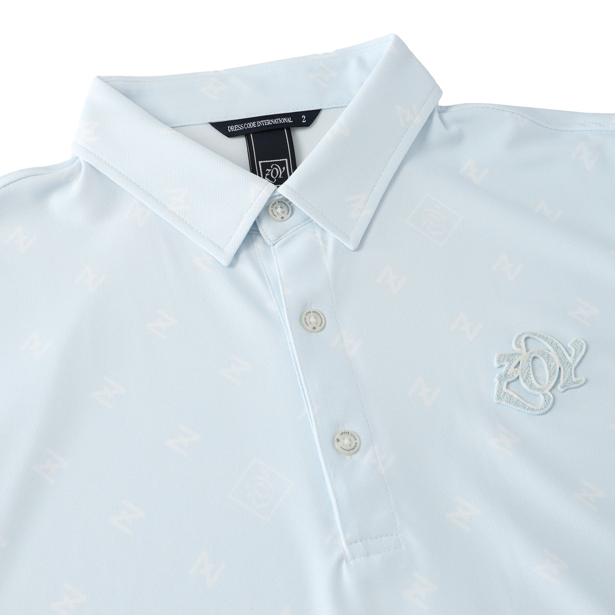 MEN Z fine pattern プリント 半袖シャツ クリームイエロー