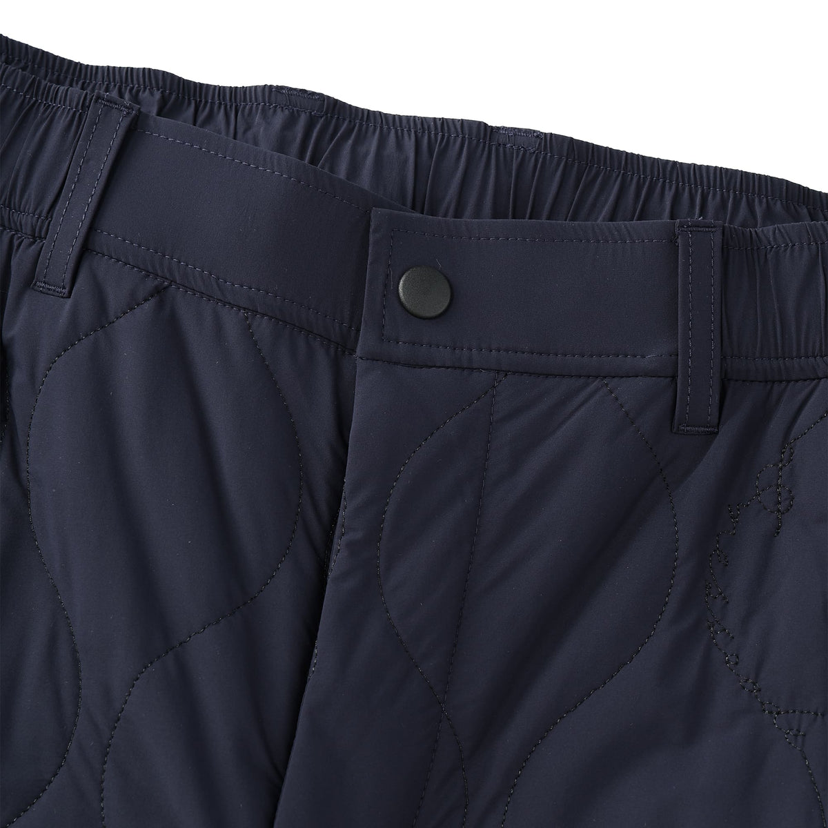 MEN ストレッチタフタキルト ロングパンツ クリーム