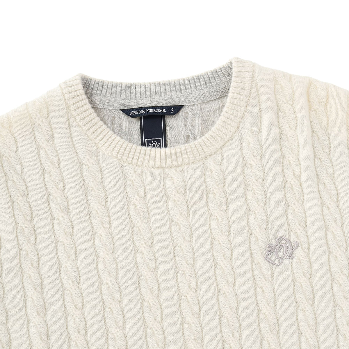 MEN Recycled CASHMERE 長袖セーター チョーク