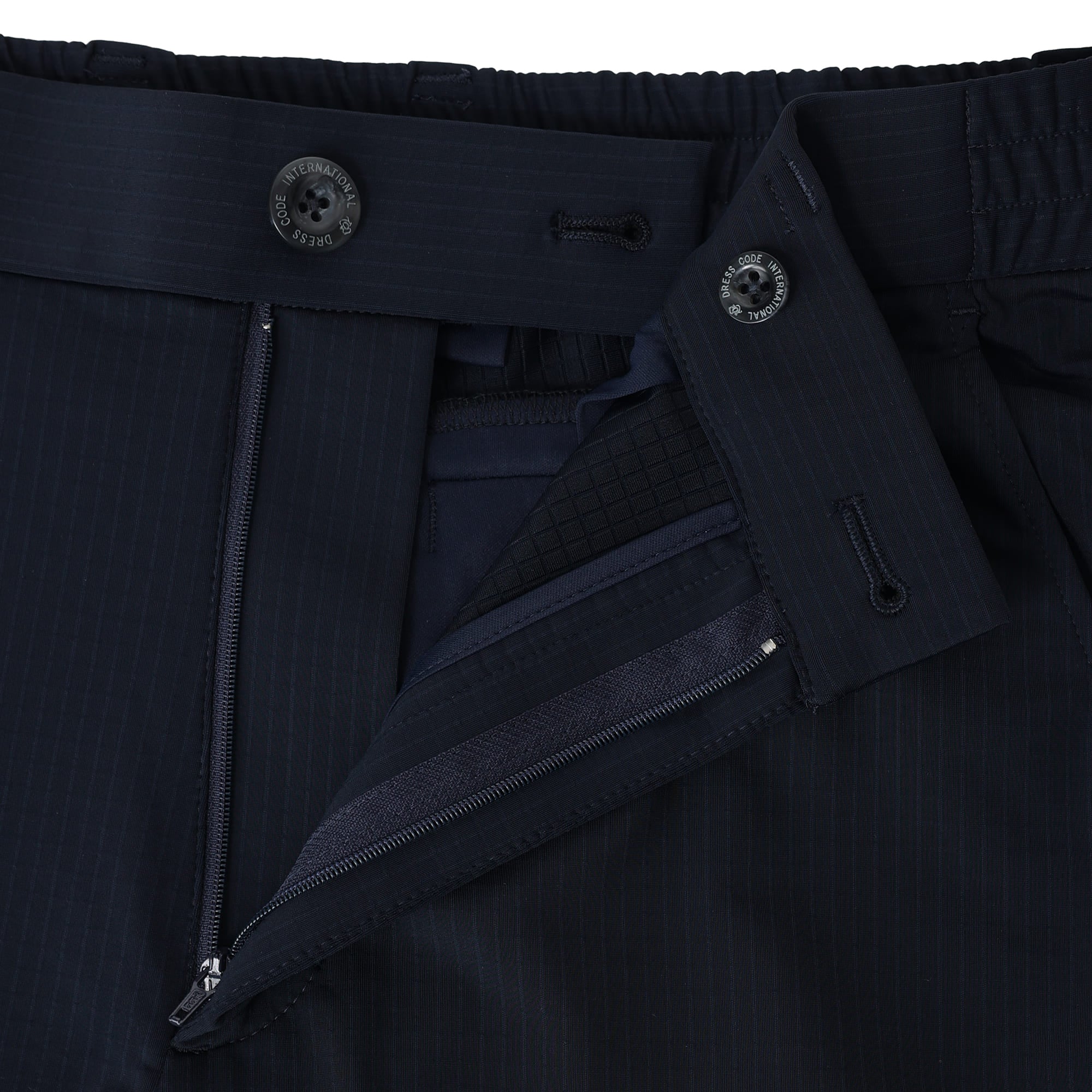 Men's Shadow Stripe Super Stretch Long Pants, Charcoal