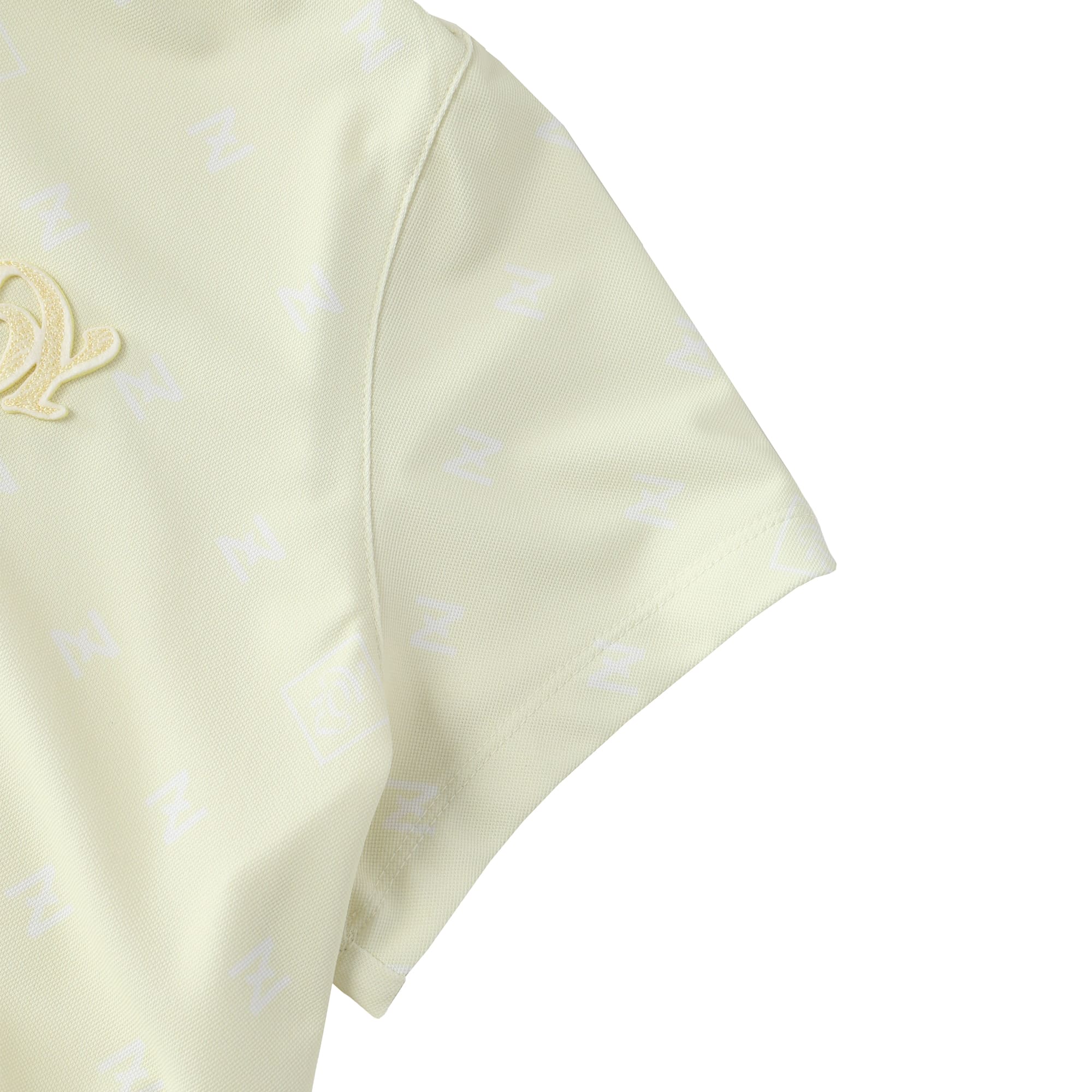 WOMEN Z fine pattern プリント 半袖シャツ サックスブルー